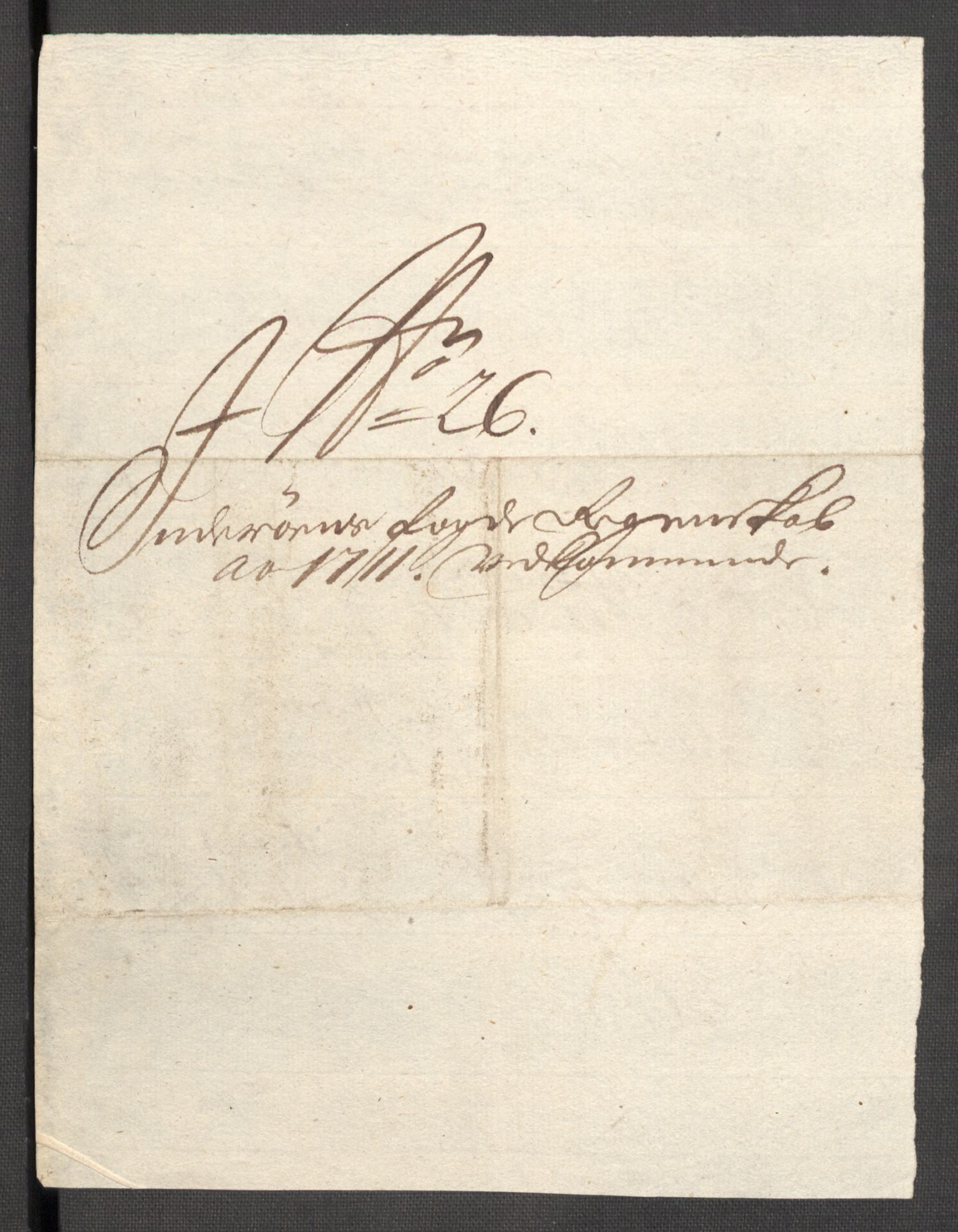 Rentekammeret inntil 1814, Reviderte regnskaper, Fogderegnskap, AV/RA-EA-4092/R63/L4319: Fogderegnskap Inderøy, 1711, p. 290