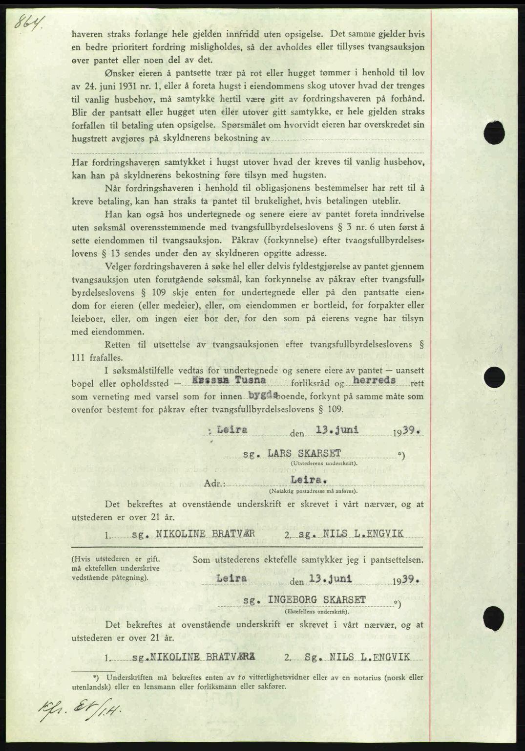 Nordmøre sorenskriveri, AV/SAT-A-4132/1/2/2Ca: Mortgage book no. B85, 1939-1939, Diary no: : 2276/1939