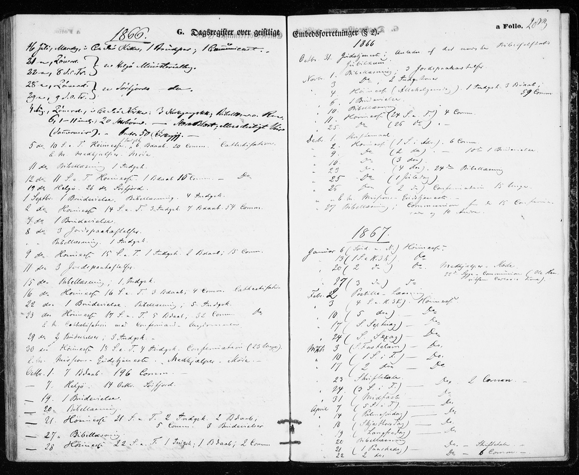 Karlsøy sokneprestembete, SATØ/S-1299/H/Ha/Haa/L0004kirke: Parish register (official) no. 4, 1861-1871, p. 283
