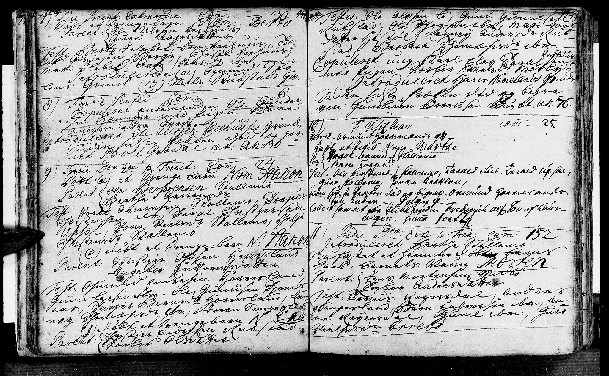 Vennesla sokneprestkontor, AV/SAK-1111-0045/Fa/Fac/L0001: Parish register (official) no. A 1, 1743-1784, p. 44-45