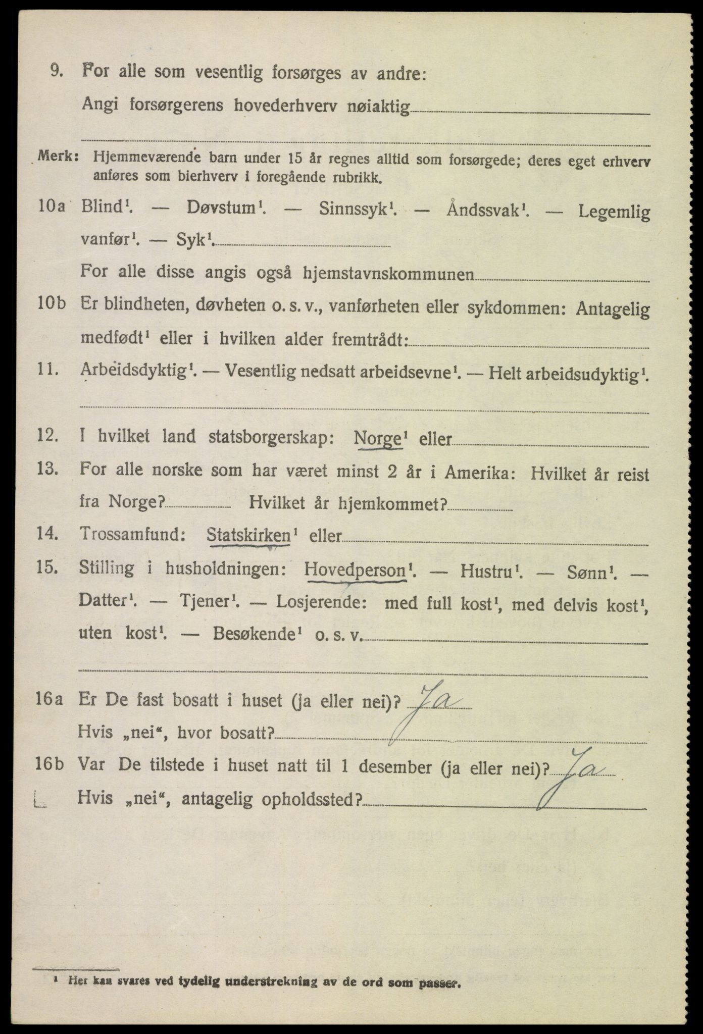 SAH, 1920 census for Øyer, 1920, p. 3958