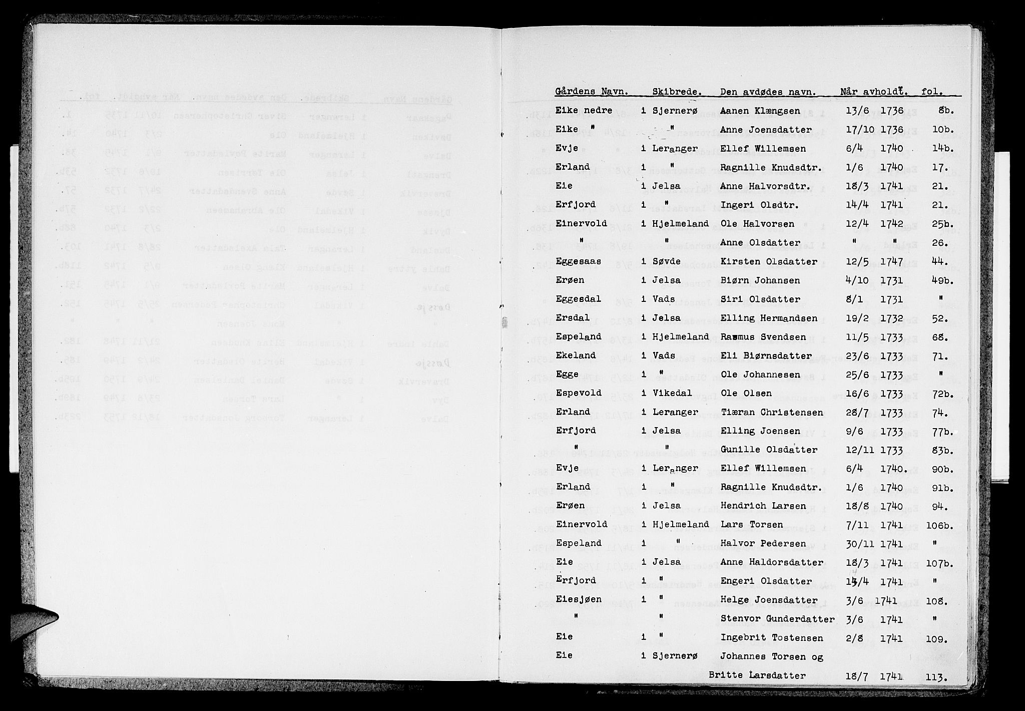 Ryfylke tingrett, AV/SAST-A-100055/001/IV/IVH/L0231: Skiftedokument, 1731-1754