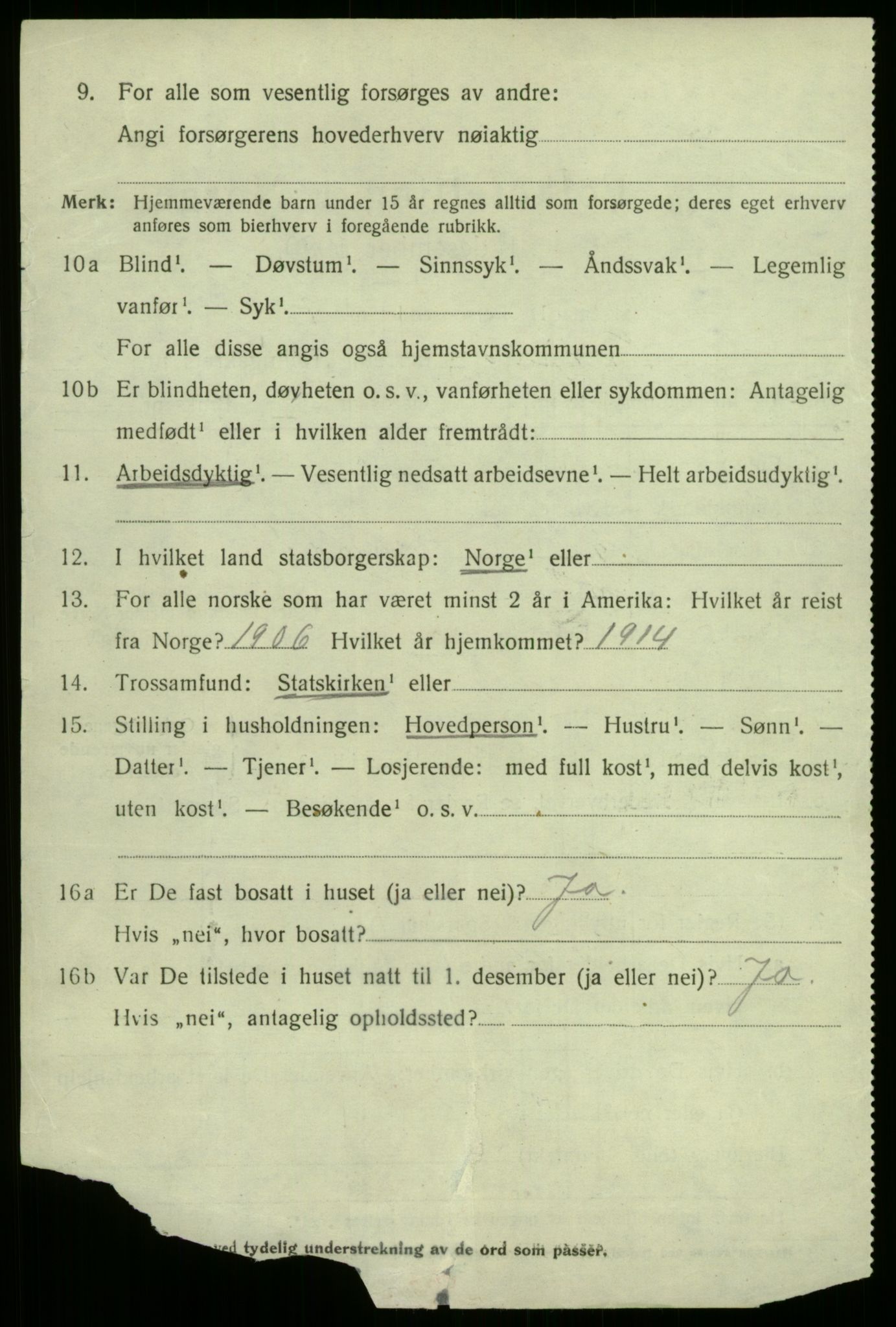 SAB, 1920 census for Kyrkjebø, 1920, p. 3858