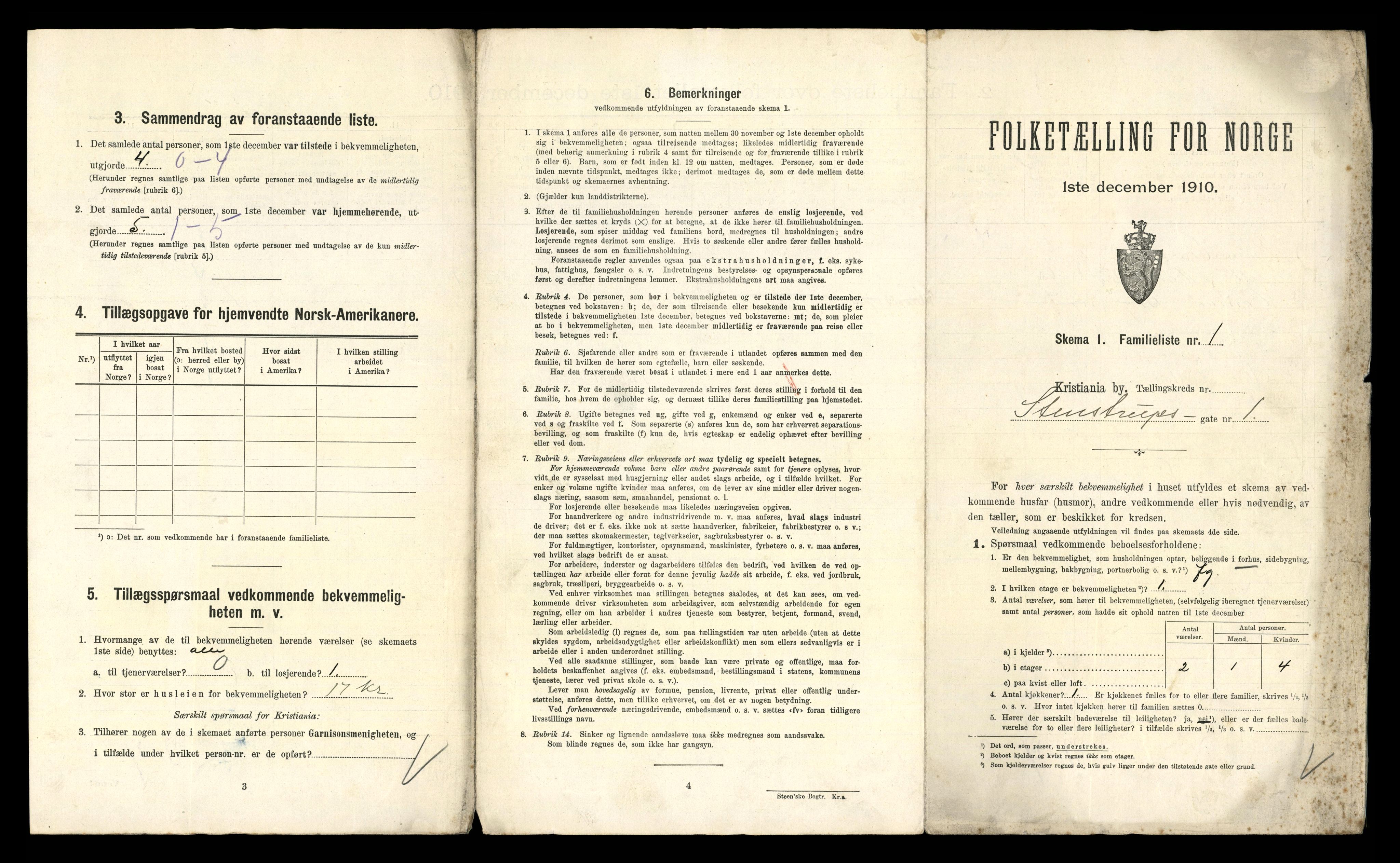 RA, 1910 census for Kristiania, 1910, p. 96954