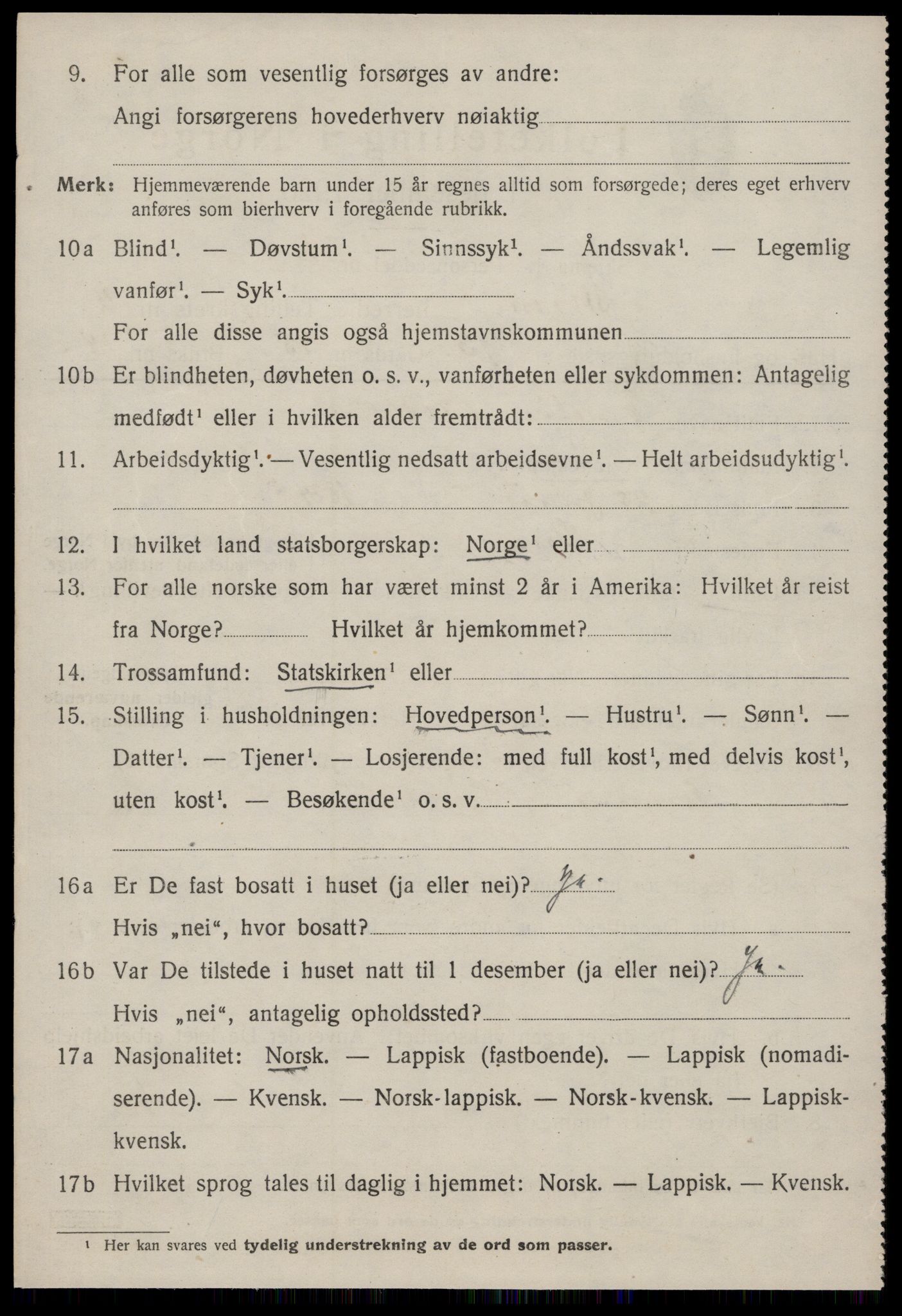 SAT, 1920 census for Støren, 1920, p. 2399