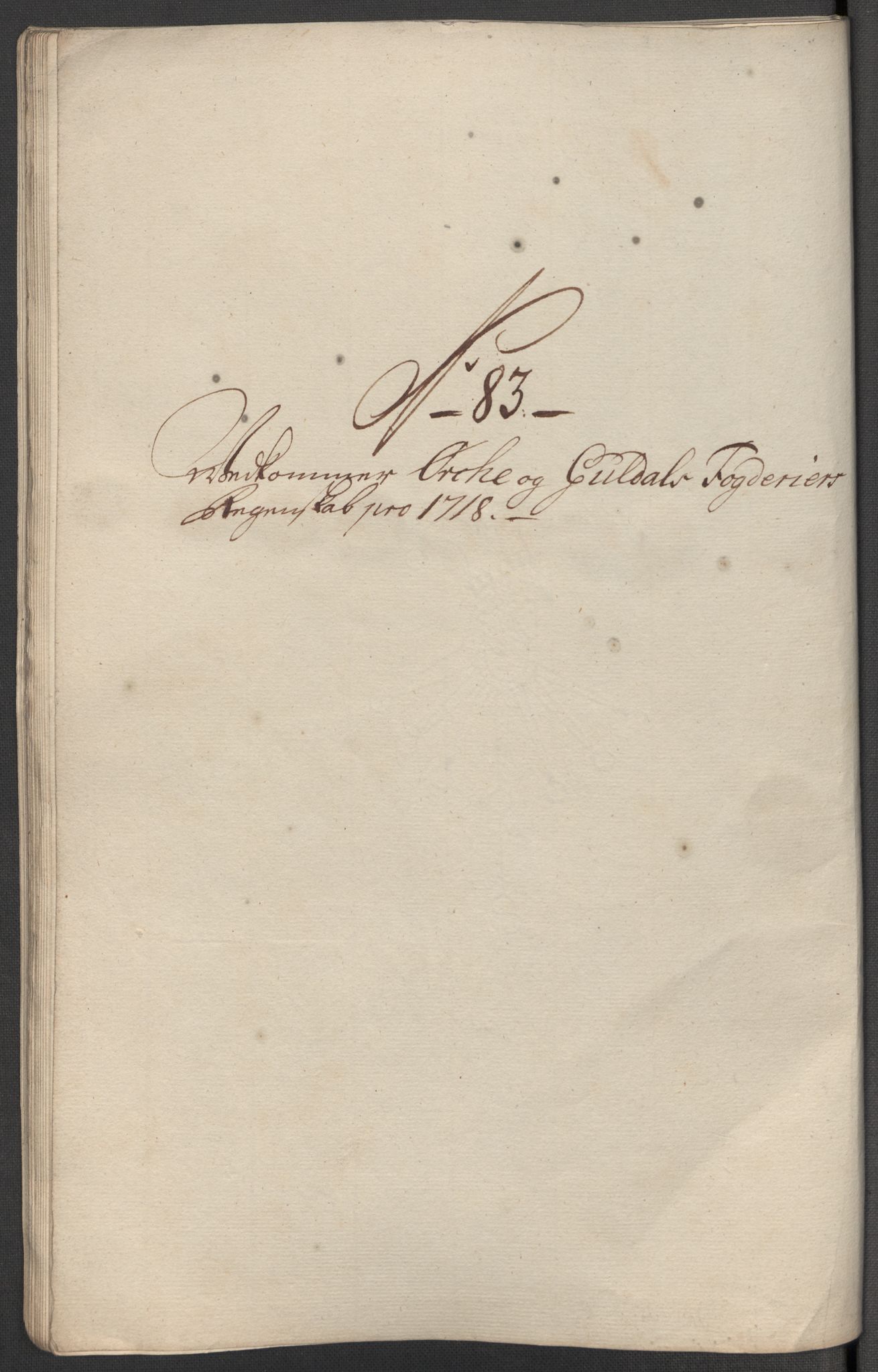 Rentekammeret inntil 1814, Reviderte regnskaper, Fogderegnskap, RA/EA-4092/R60/L3972: Fogderegnskap Orkdal og Gauldal, 1718, p. 198