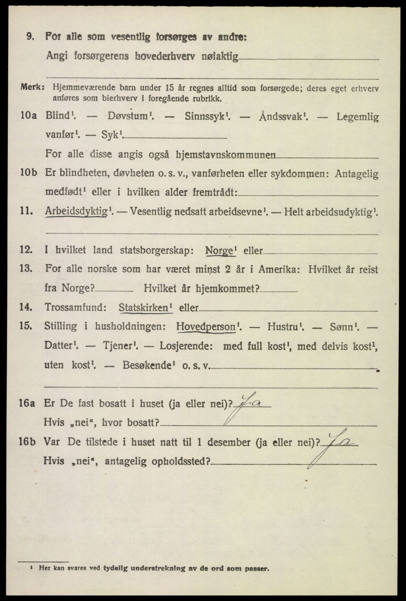 SAH, 1920 census for Øyer, 1920, p. 3954