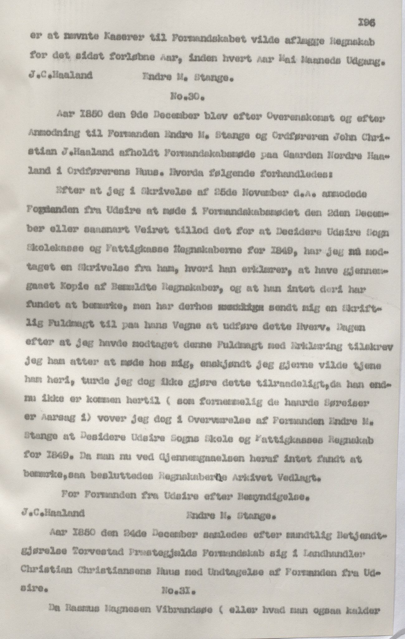 Torvastad kommune - Formannskapet, IKAR/K-101331/A/L0002: Avskrift av forhandlingsprotokoll, 1837-1855, p. 196