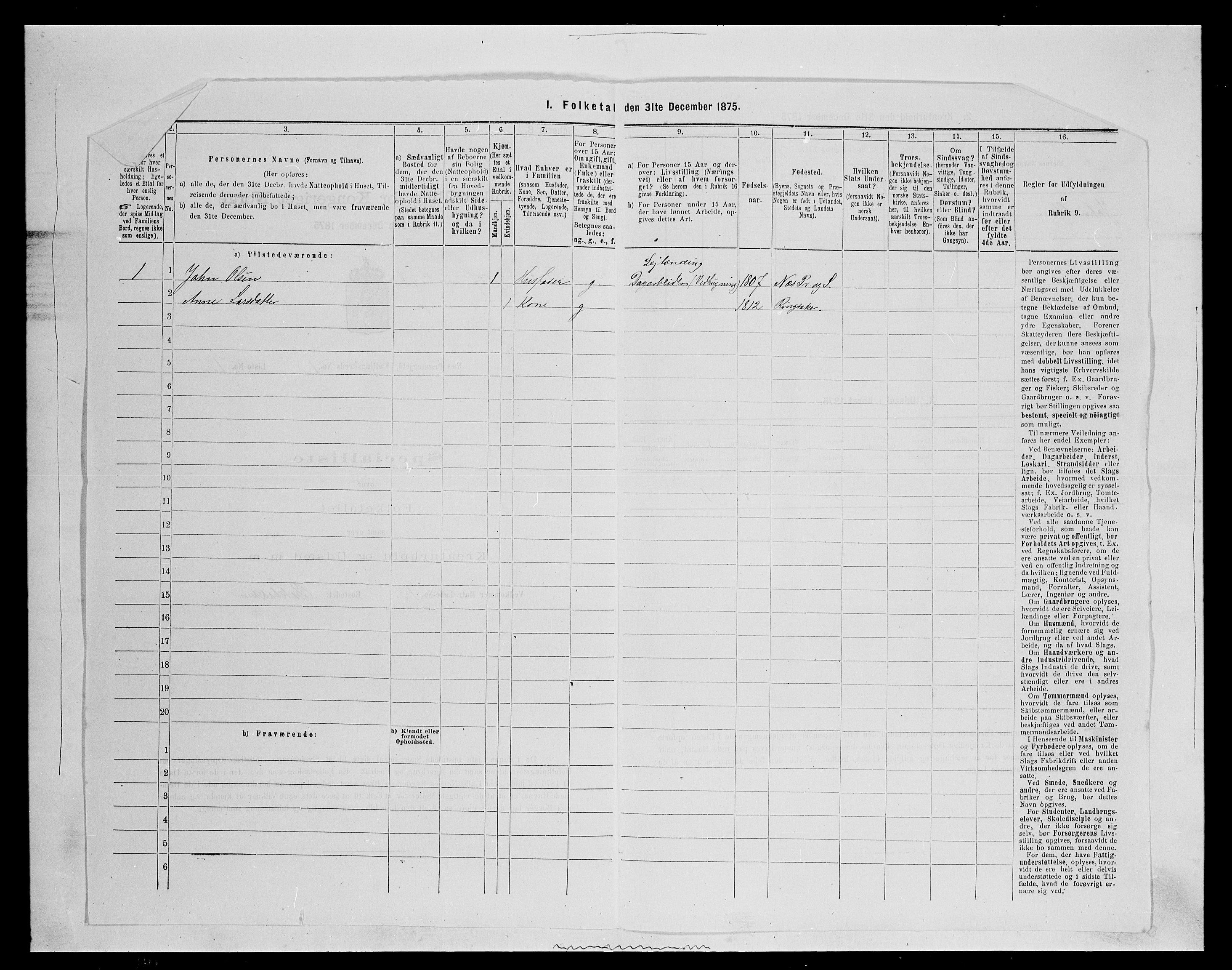 SAH, 1875 census for 0411P Nes, 1875, p. 328