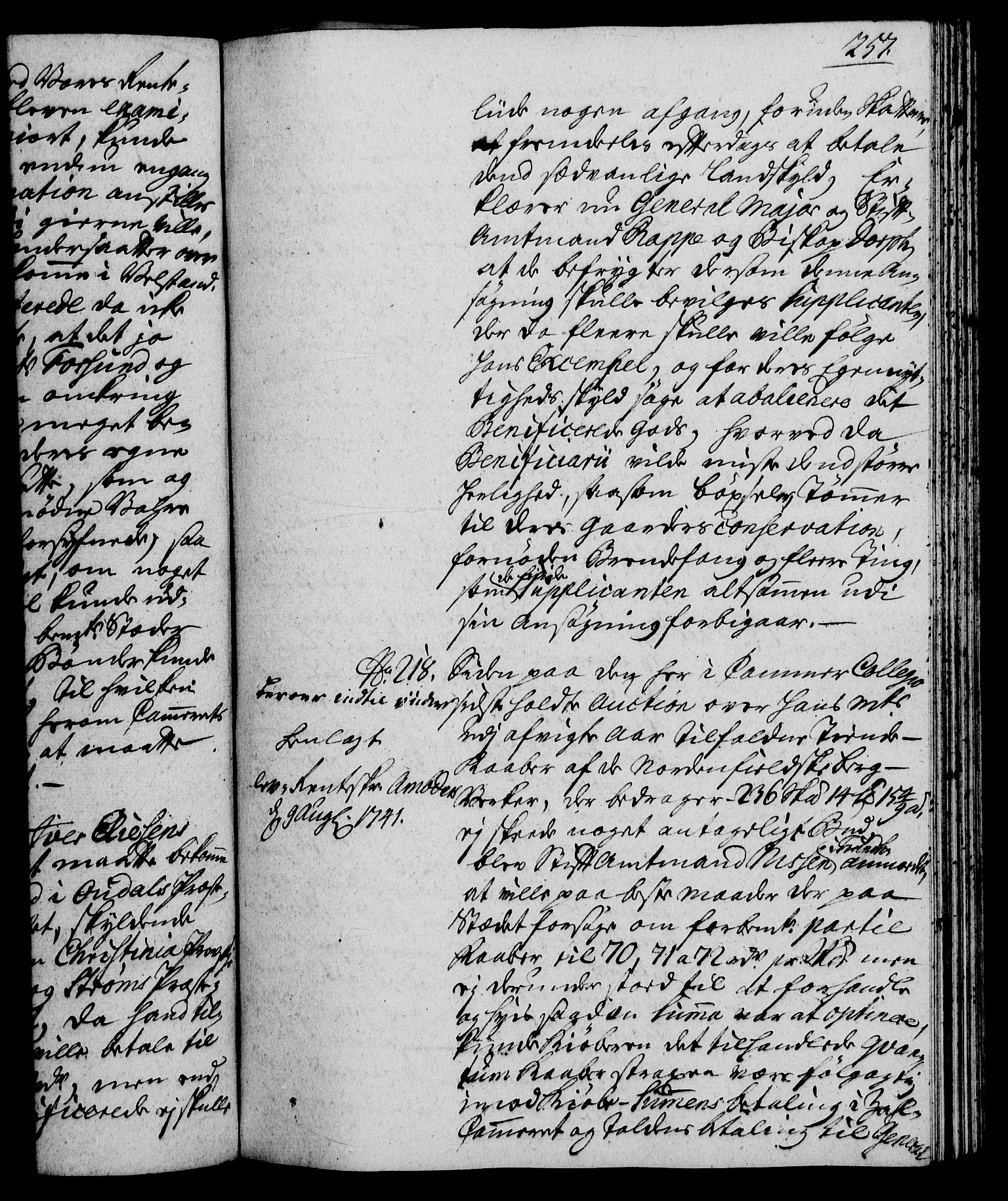Rentekammeret, Kammerkanselliet, RA/EA-3111/G/Gh/Gha/L0023: Norsk ekstraktmemorialprotokoll (merket RK 53.68), 1741-1742, p. 257