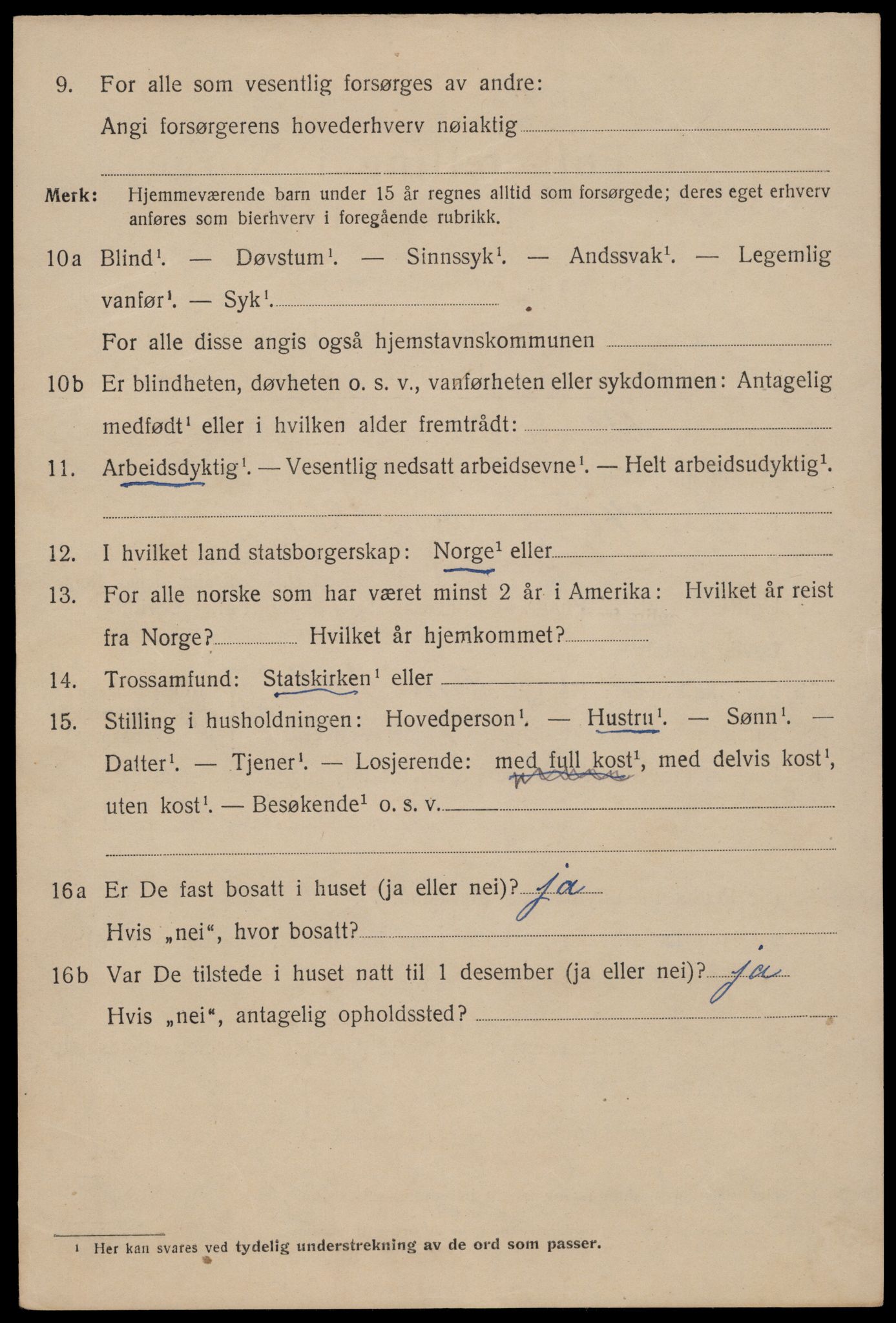 SAST, 1920 census for Stavanger, 1920, p. 49657