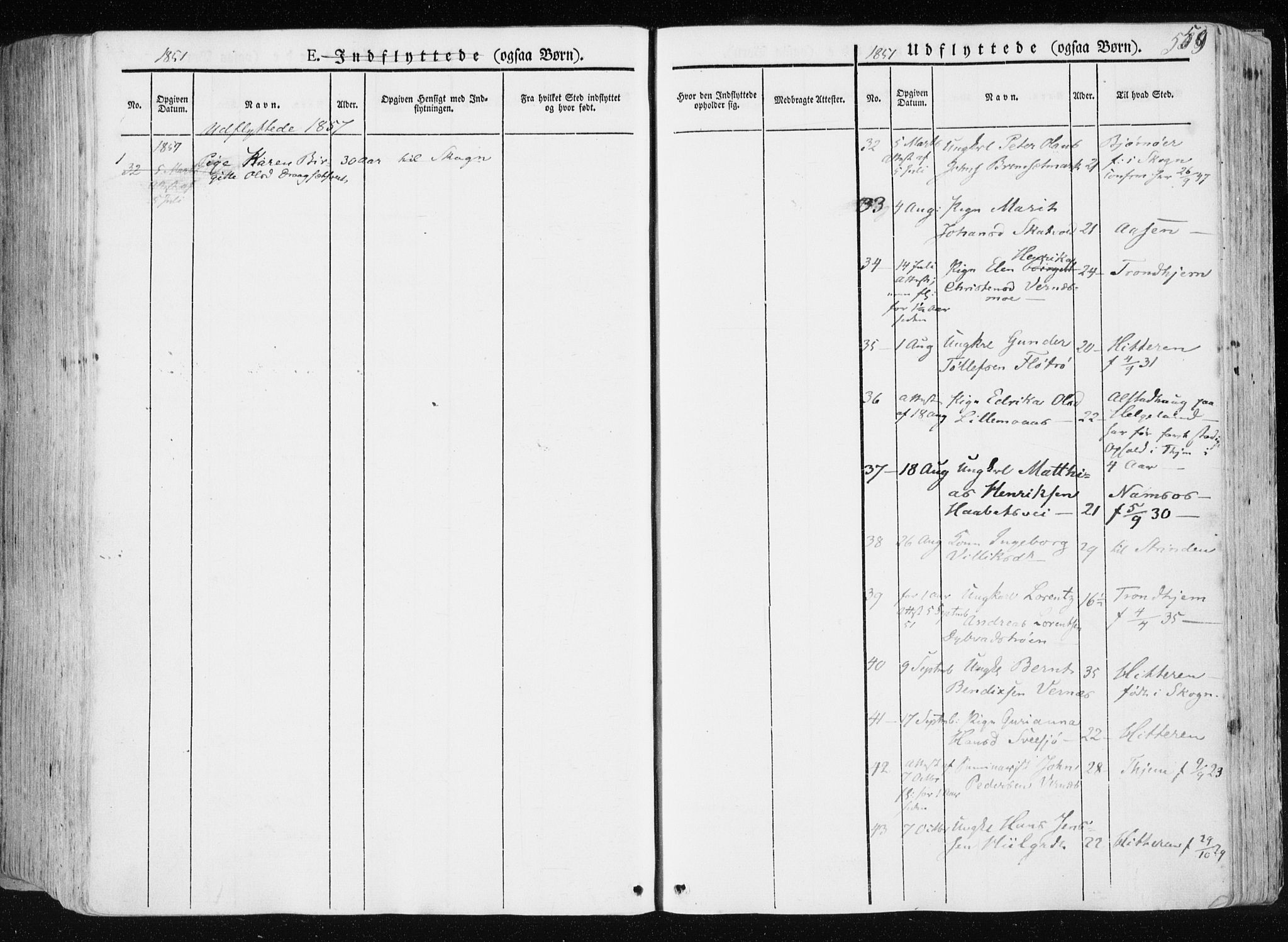 Ministerialprotokoller, klokkerbøker og fødselsregistre - Nord-Trøndelag, SAT/A-1458/709/L0074: Parish register (official) no. 709A14, 1845-1858, p. 559