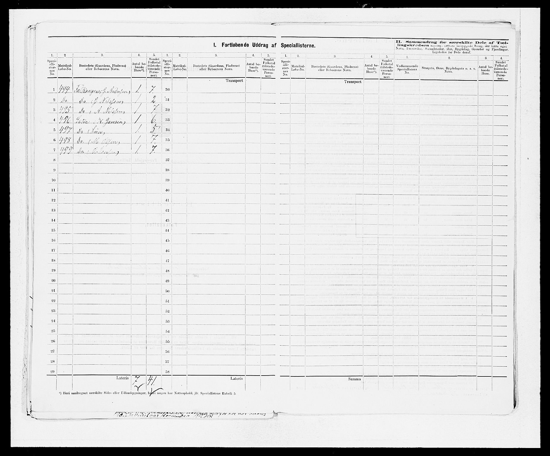 SAB, 1875 census for 1254P Hamre, 1875, p. 27