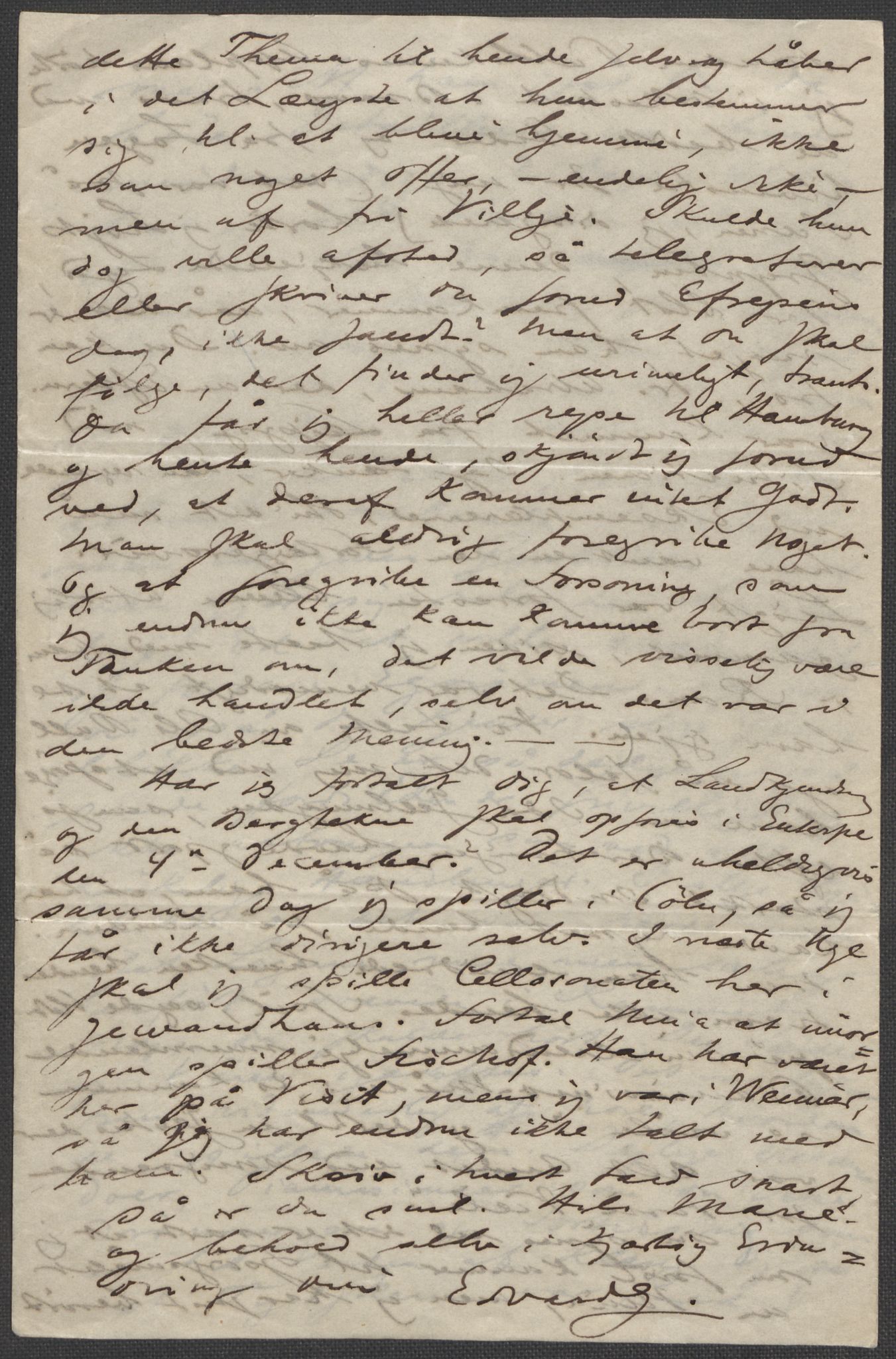 Beyer, Frants, AV/RA-PA-0132/F/L0001: Brev fra Edvard Grieg til Frantz Beyer og "En del optegnelser som kan tjene til kommentar til brevene" av Marie Beyer, 1872-1907, p. 74