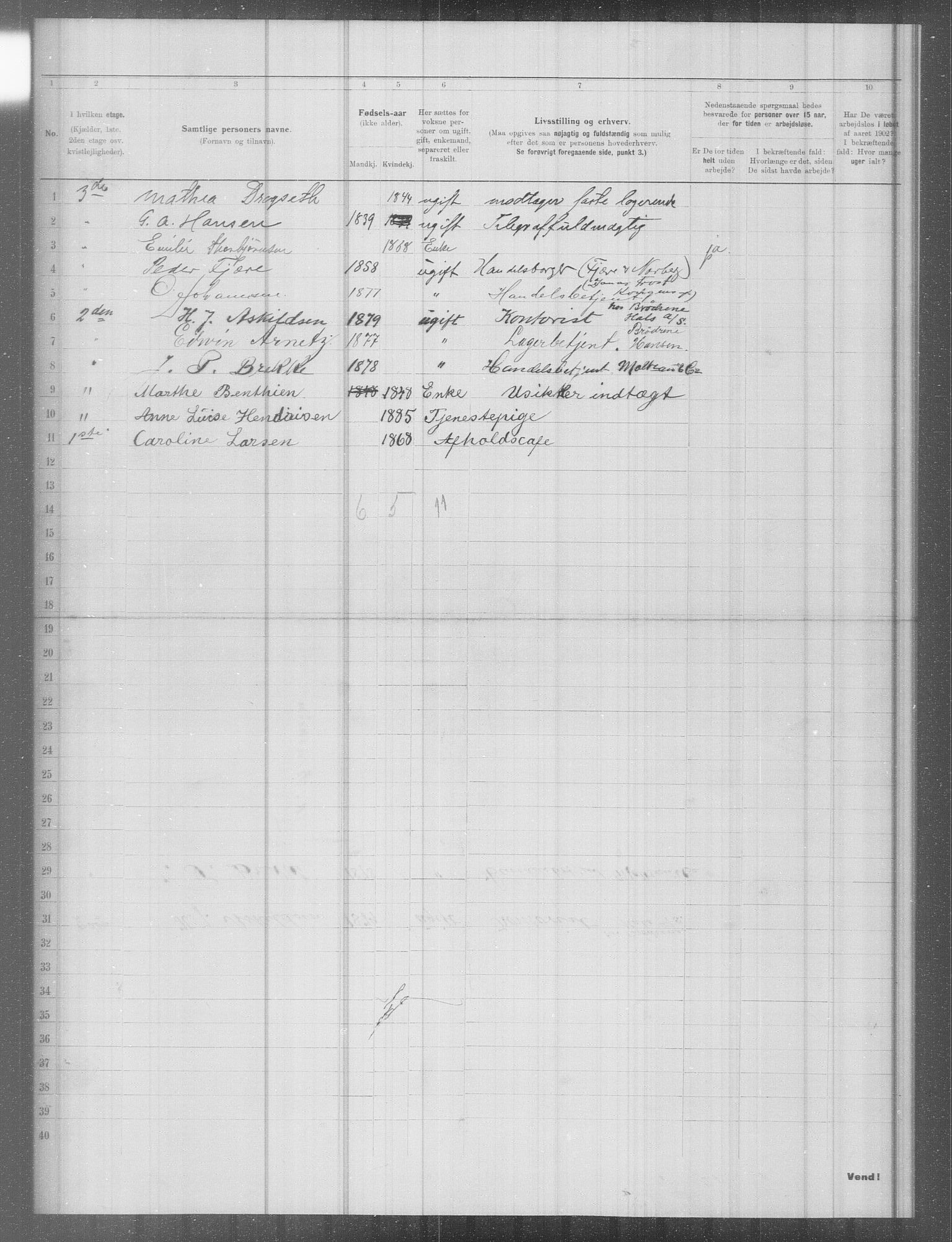 OBA, Municipal Census 1902 for Kristiania, 1902, p. 10280