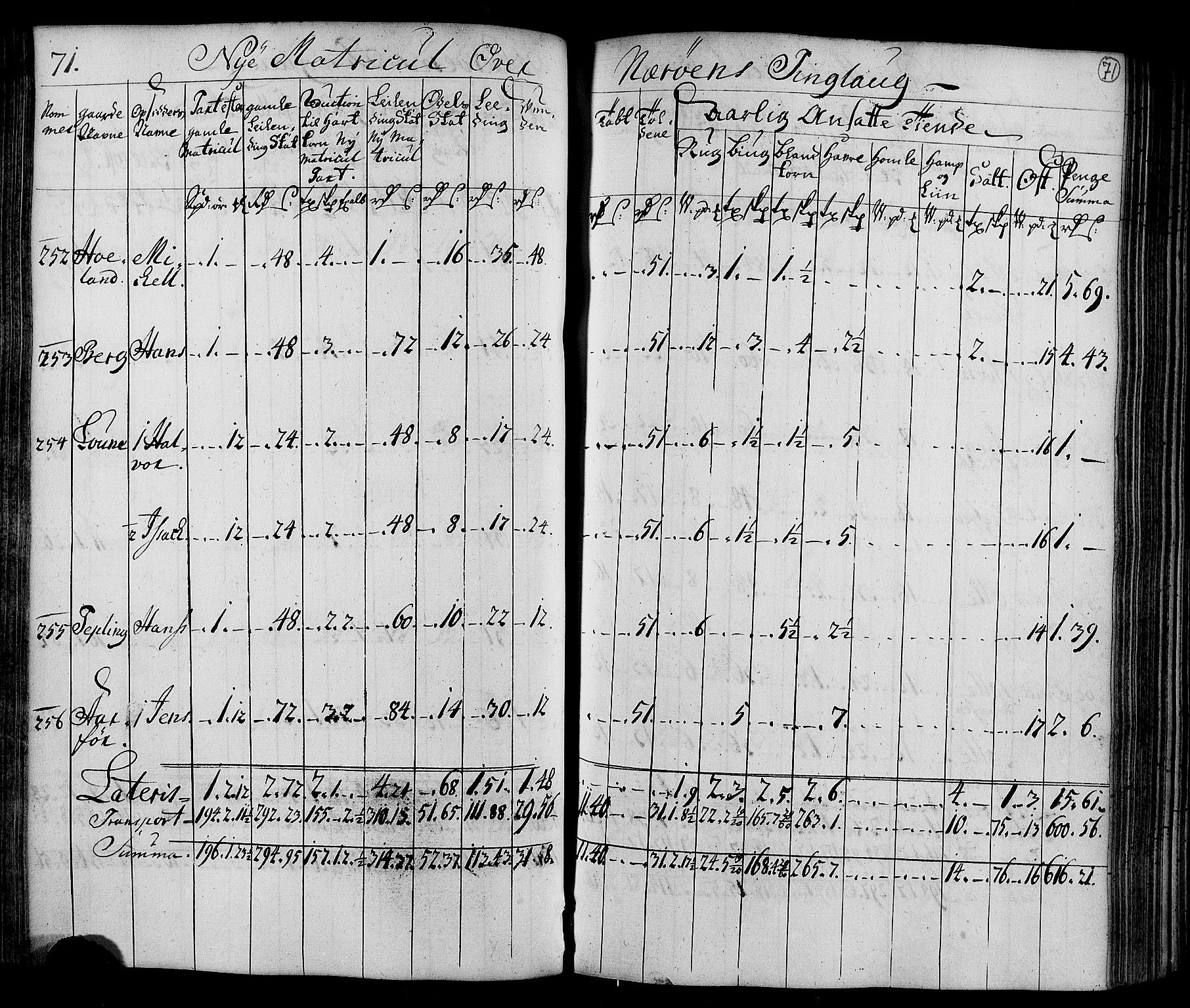 Rentekammeret inntil 1814, Realistisk ordnet avdeling, AV/RA-EA-4070/N/Nb/Nbf/L0169: Namdalen matrikkelprotokoll, 1723, p. 73