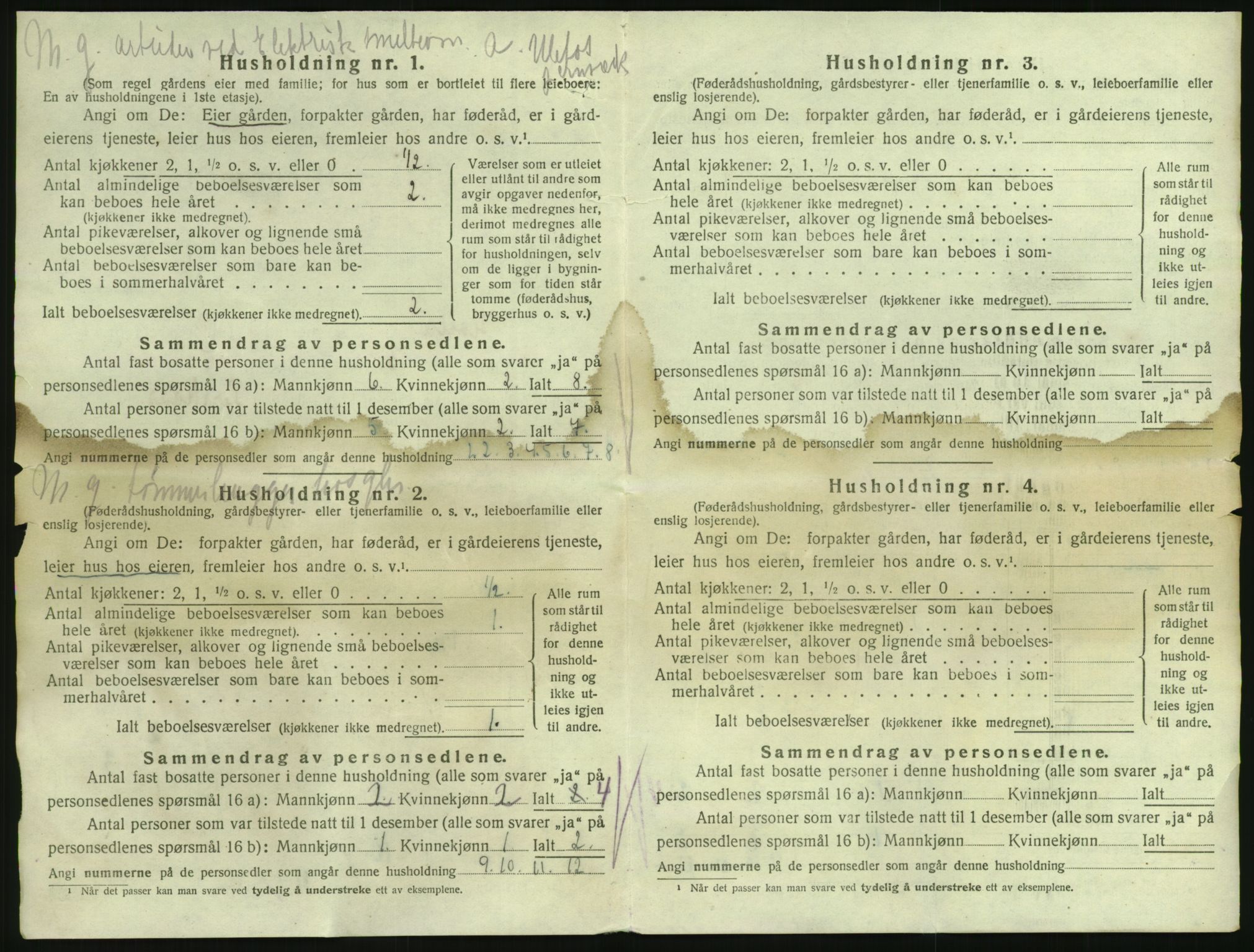 SAKO, 1920 census for Holla, 1920, p. 52