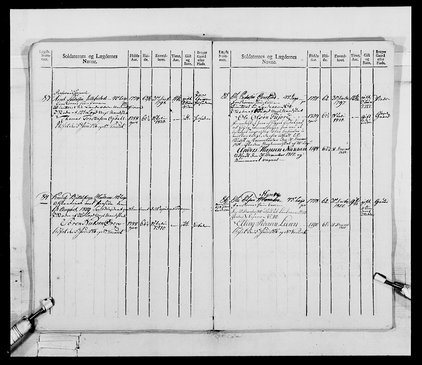 Generalitets- og kommissariatskollegiet, Det kongelige norske kommissariatskollegium, AV/RA-EA-5420/E/Eh/L0083b: 2. Trondheimske nasjonale infanteriregiment, 1810, p. 77