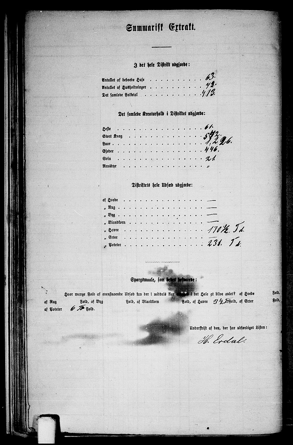 RA, 1865 census for Fana, 1865, p. 28