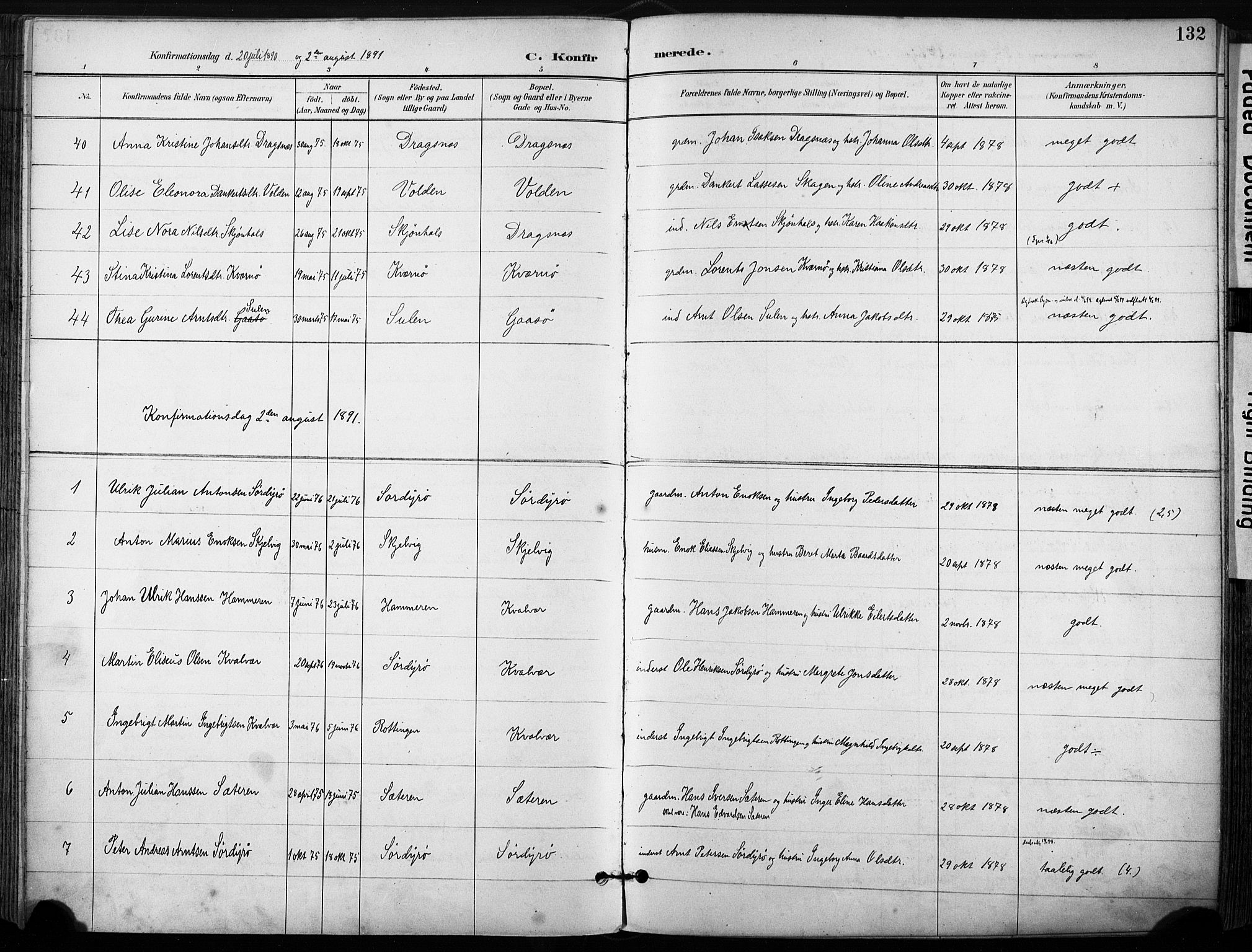 Ministerialprotokoller, klokkerbøker og fødselsregistre - Sør-Trøndelag, SAT/A-1456/640/L0579: Parish register (official) no. 640A04, 1889-1902, p. 132