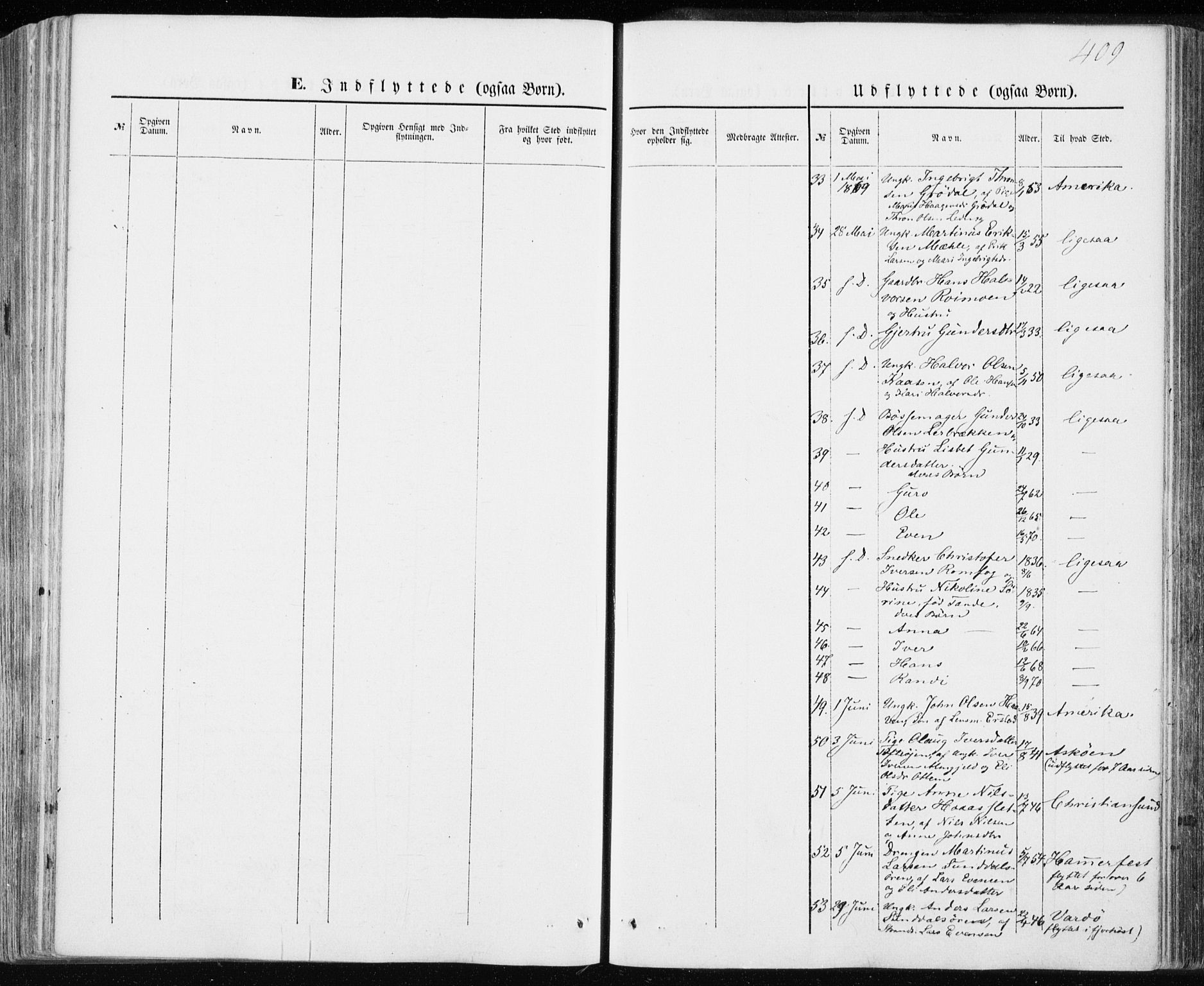 Ministerialprotokoller, klokkerbøker og fødselsregistre - Møre og Romsdal, AV/SAT-A-1454/590/L1013: Parish register (official) no. 590A05, 1847-1877, p. 409