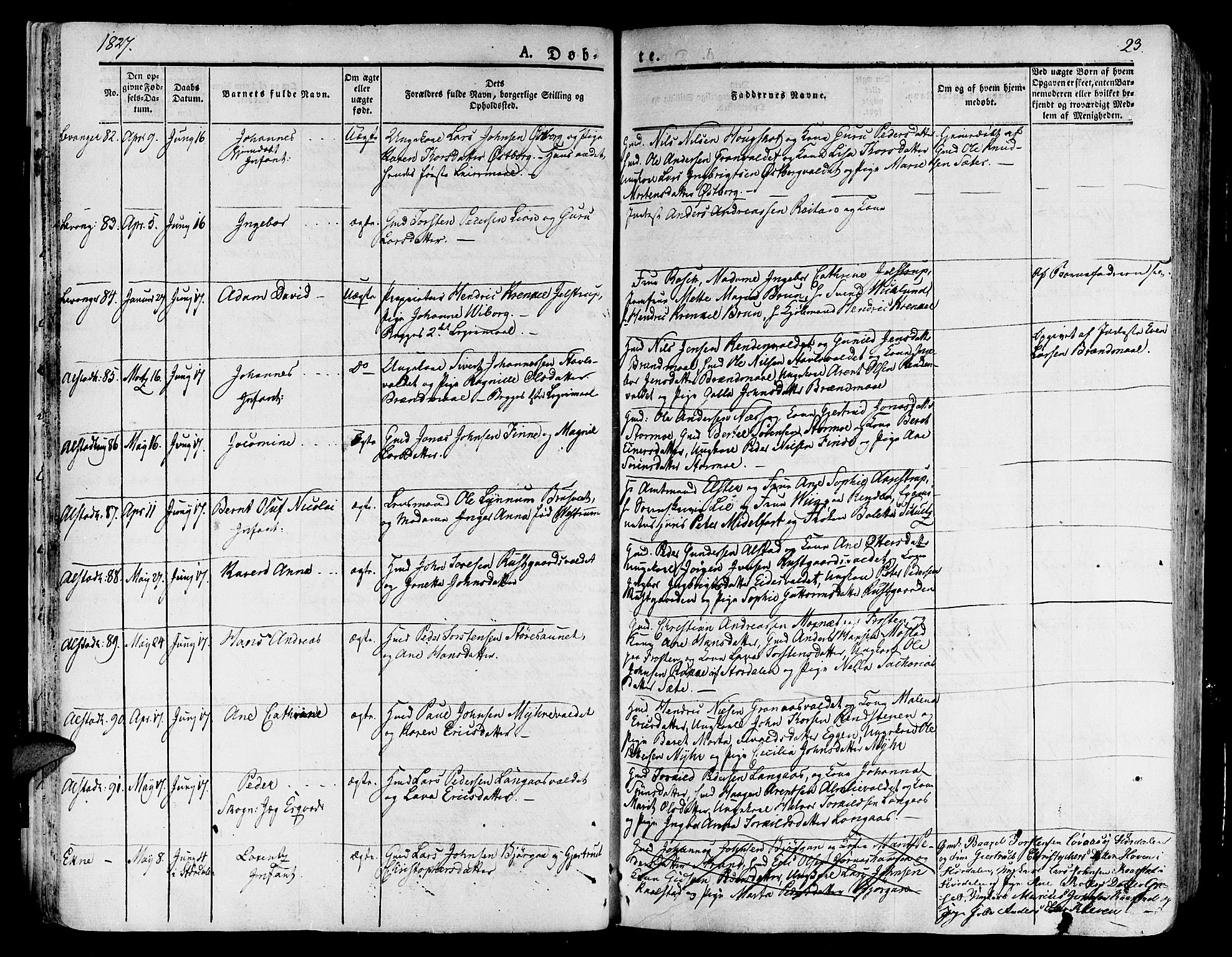 Ministerialprotokoller, klokkerbøker og fødselsregistre - Nord-Trøndelag, AV/SAT-A-1458/717/L0152: Parish register (official) no. 717A05 /1, 1825-1836, p. 23