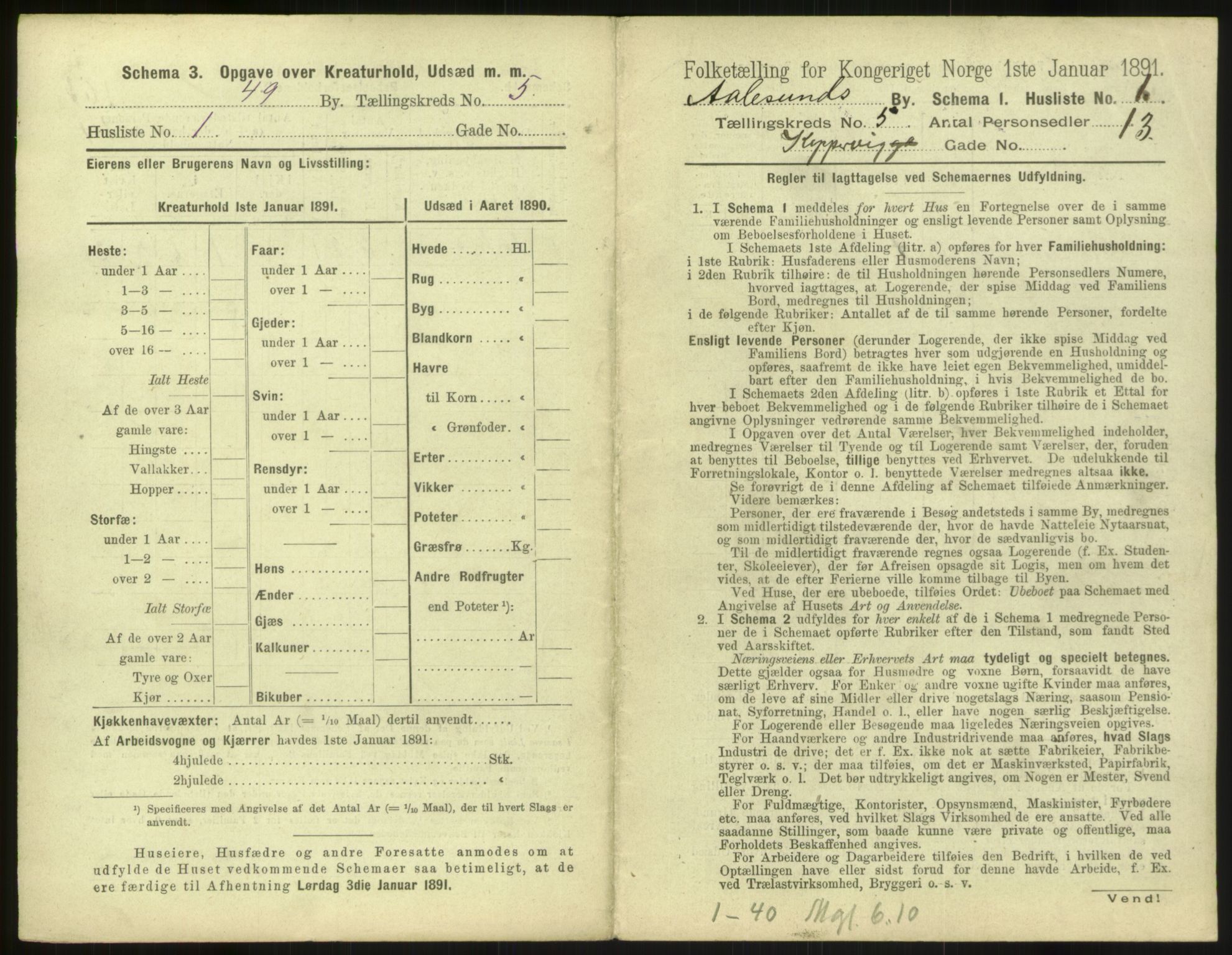 RA, 1891 census for 1501 Ålesund, 1891, p. 380