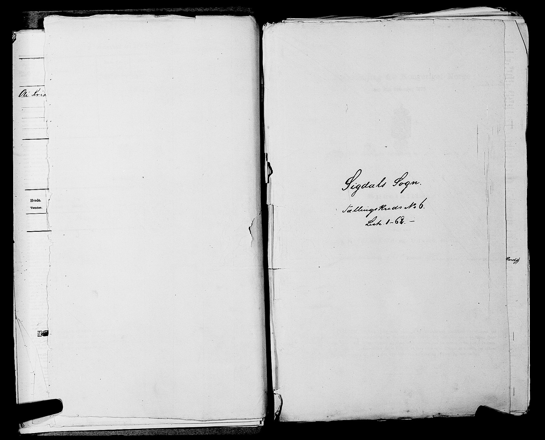 SAKO, 1875 census for 0621P Sigdal, 1875, p. 850