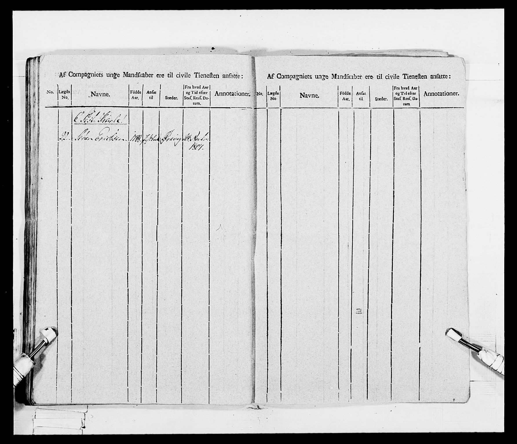 Generalitets- og kommissariatskollegiet, Det kongelige norske kommissariatskollegium, AV/RA-EA-5420/E/Eh/L0115: Telemarkske nasjonale infanteriregiment, 1802-1805, p. 581