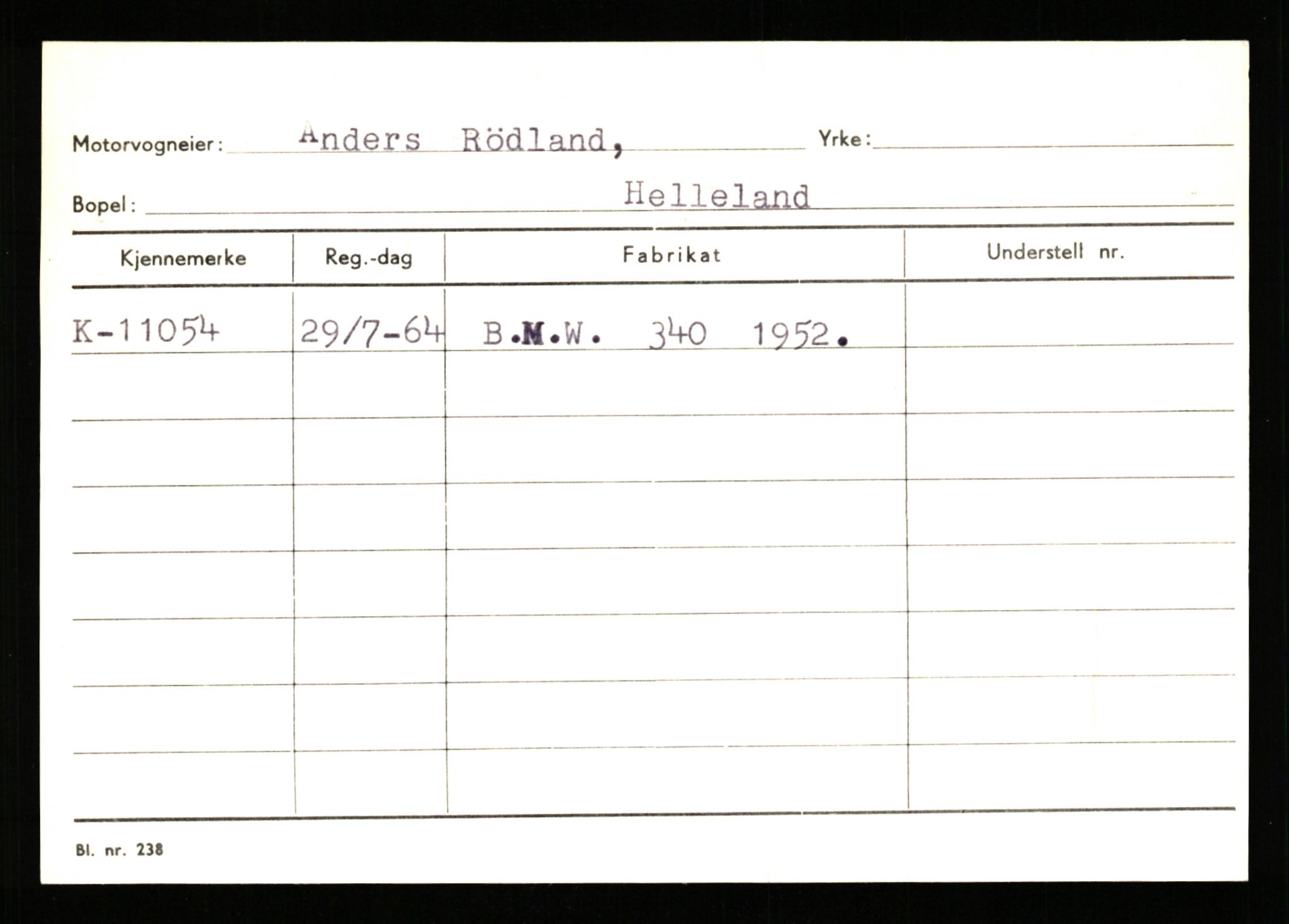 Stavanger trafikkstasjon, AV/SAST-A-101942/0/G/L0003: Registreringsnummer: 10466 - 15496, 1930-1971, p. 583