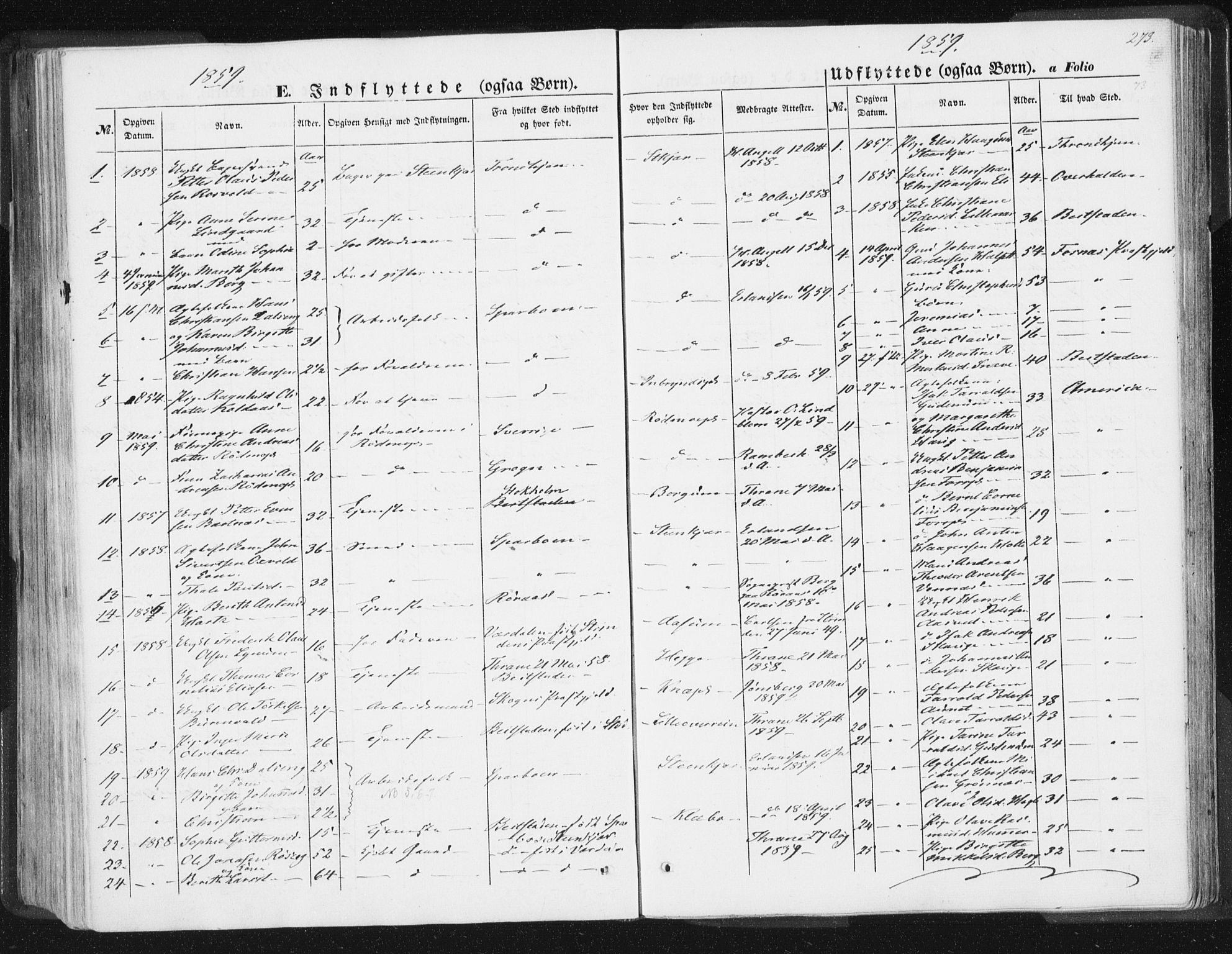 Ministerialprotokoller, klokkerbøker og fødselsregistre - Nord-Trøndelag, SAT/A-1458/746/L0446: Parish register (official) no. 746A05, 1846-1859, p. 273