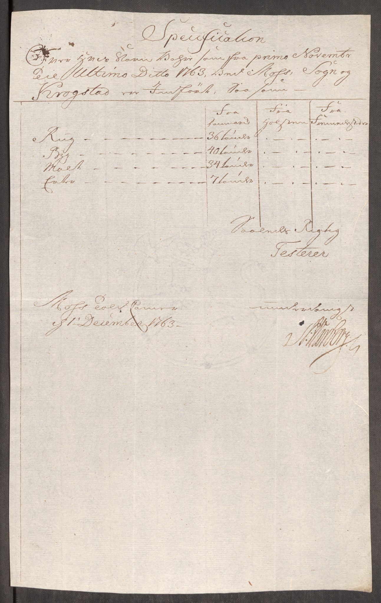 Rentekammeret inntil 1814, Realistisk ordnet avdeling, AV/RA-EA-4070/Oe/L0007: [Ø1]: Priskuranter, 1761-1763, p. 609