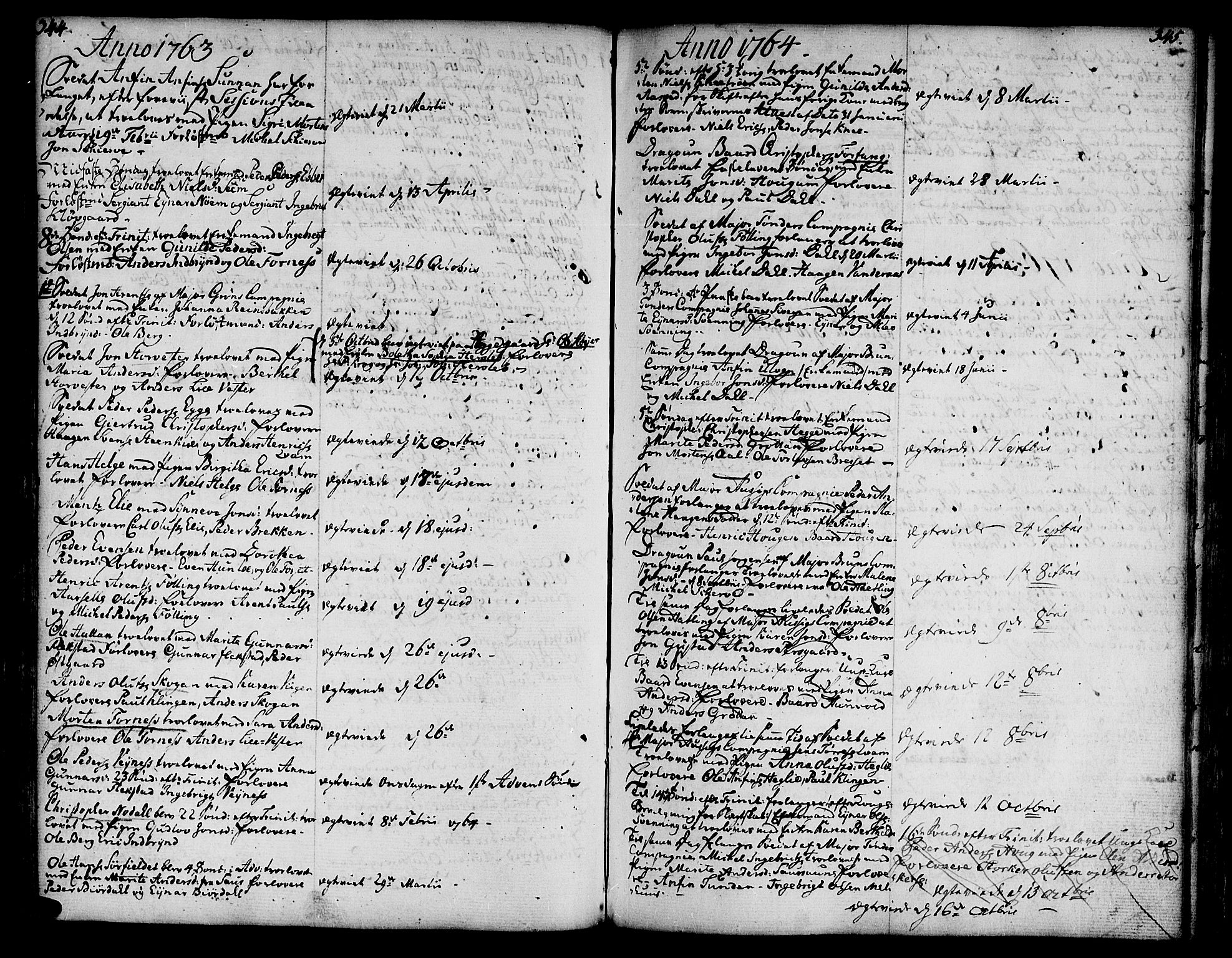 Ministerialprotokoller, klokkerbøker og fødselsregistre - Nord-Trøndelag, SAT/A-1458/746/L0440: Parish register (official) no. 746A02, 1760-1815, p. 344-345