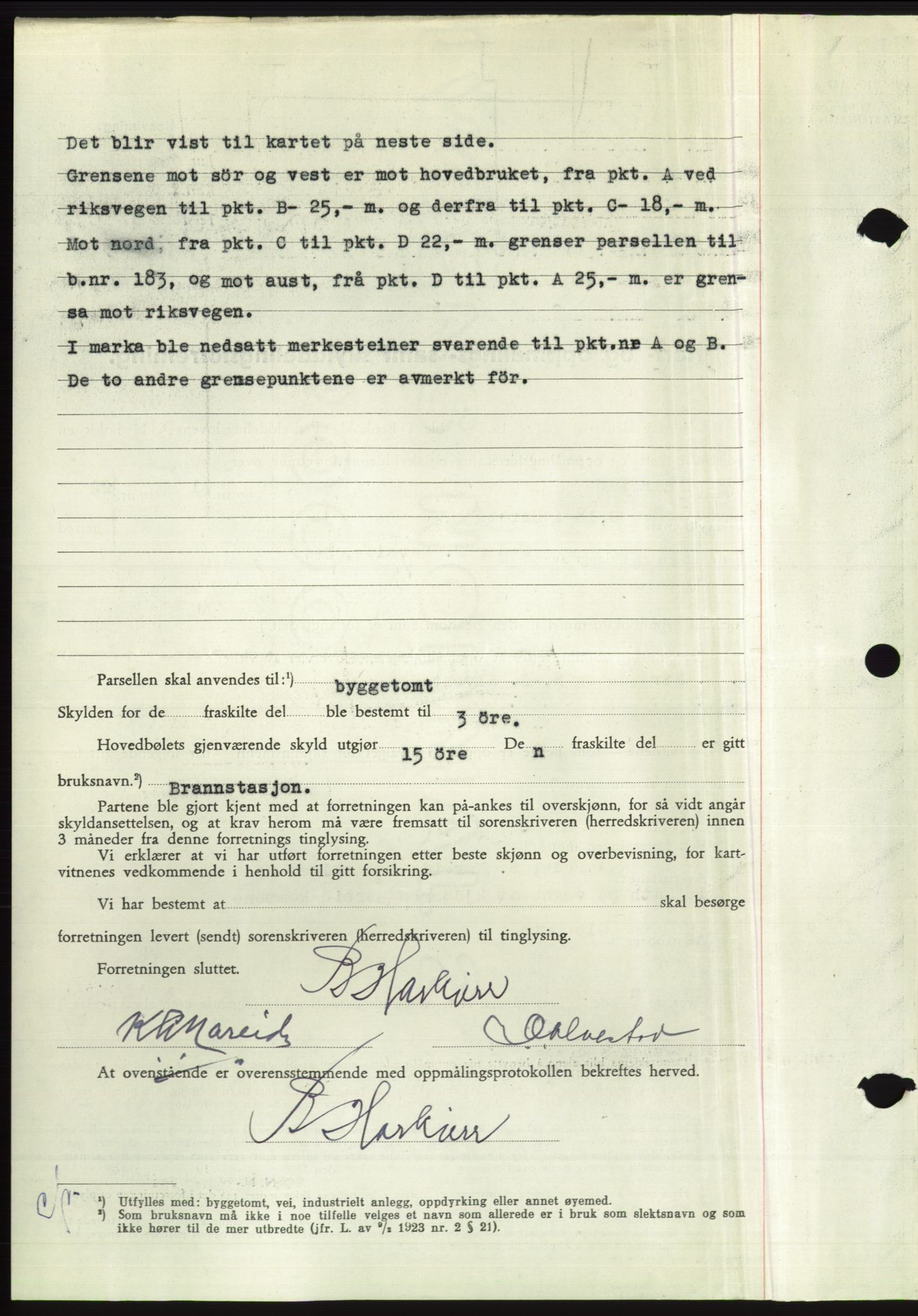 Søre Sunnmøre sorenskriveri, AV/SAT-A-4122/1/2/2C/L0092: Mortgage book no. 18A, 1952-1952, Diary no: : 743/1952