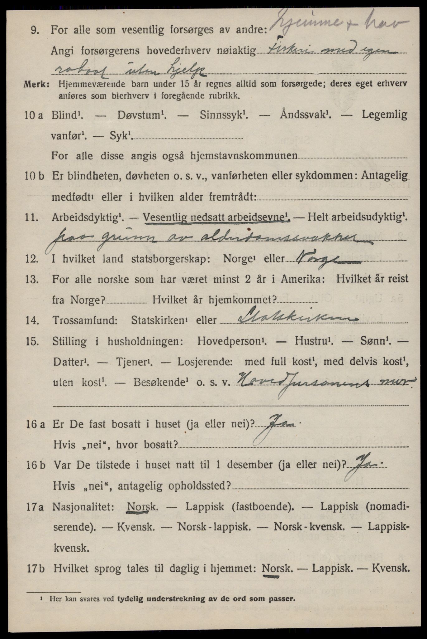 SAT, 1920 census for Nord-Frøya, 1920, p. 8134