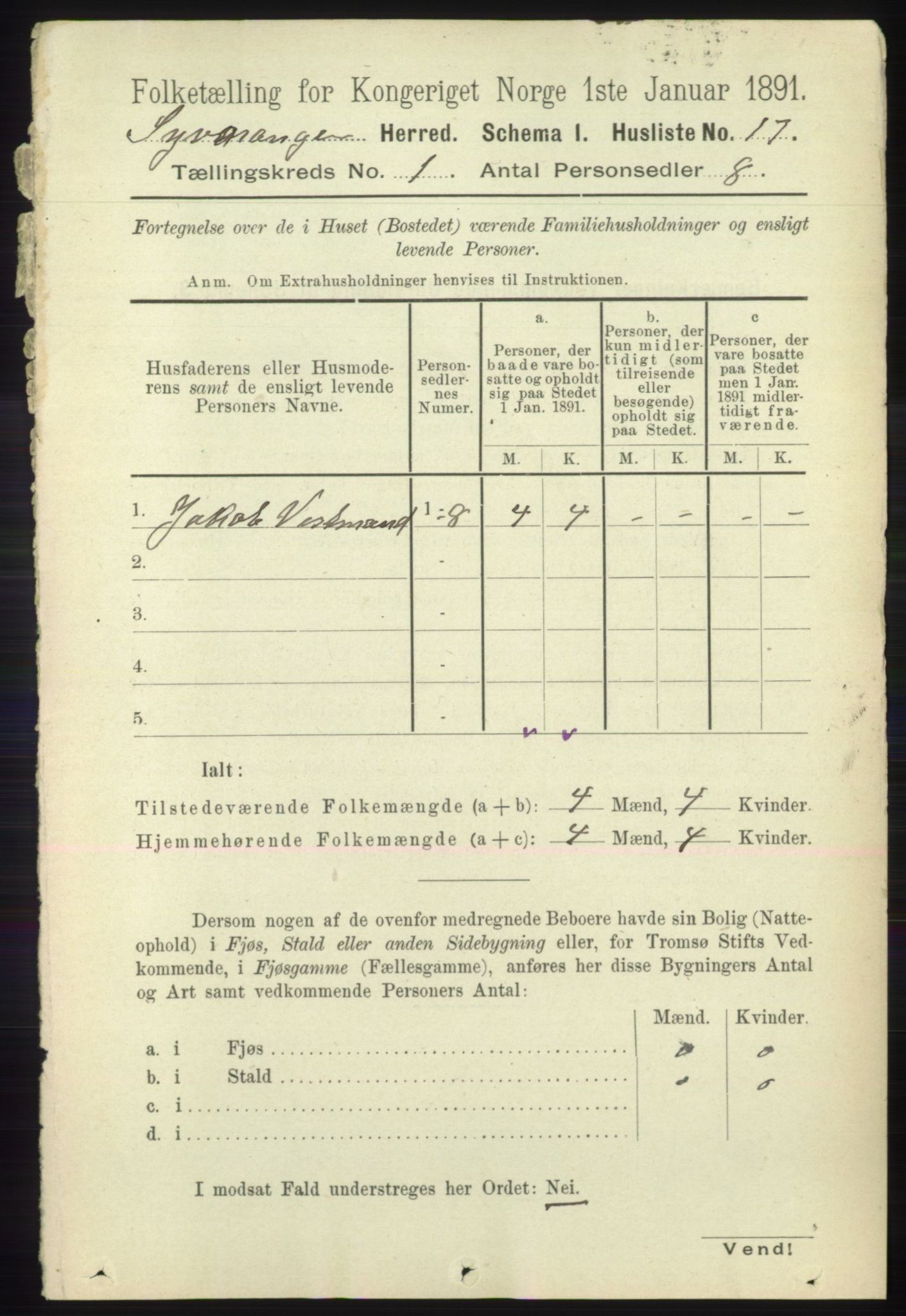 RA, 1891 census for 2030 Sør-Varanger, 1891, p. 37