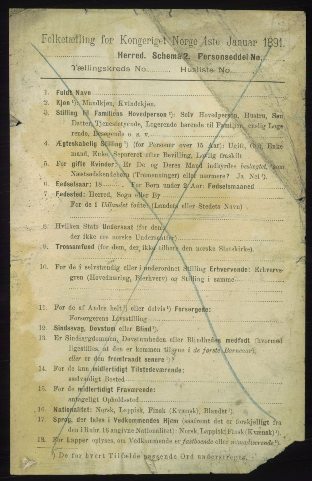 RA, 1891 census for 1922 Bardu, 1891, p. 1326