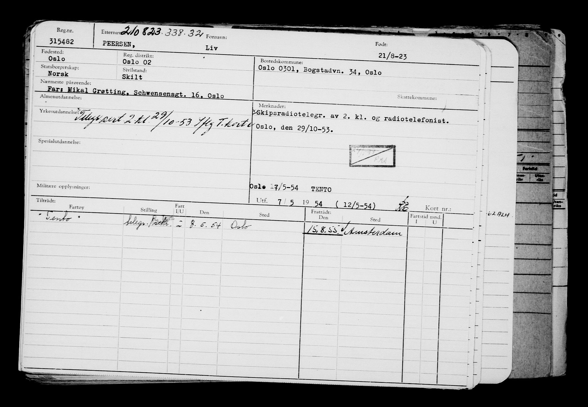 Direktoratet for sjømenn, AV/RA-S-3545/G/Gb/L0222: Hovedkort, 1923, p. 200