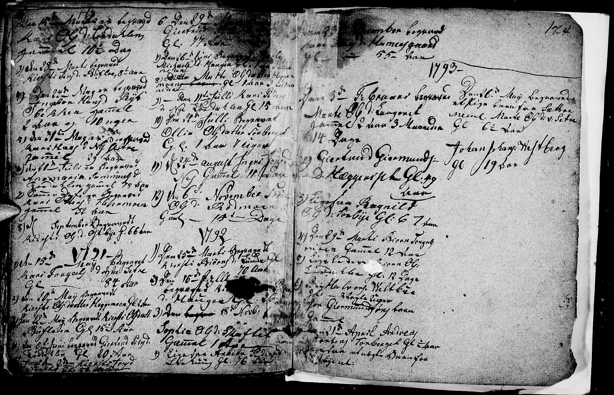 Trysil prestekontor, SAH/PREST-046/H/Ha/Hab/L0001: Parish register (copy) no. 1, 1781-1799, p. 173-174