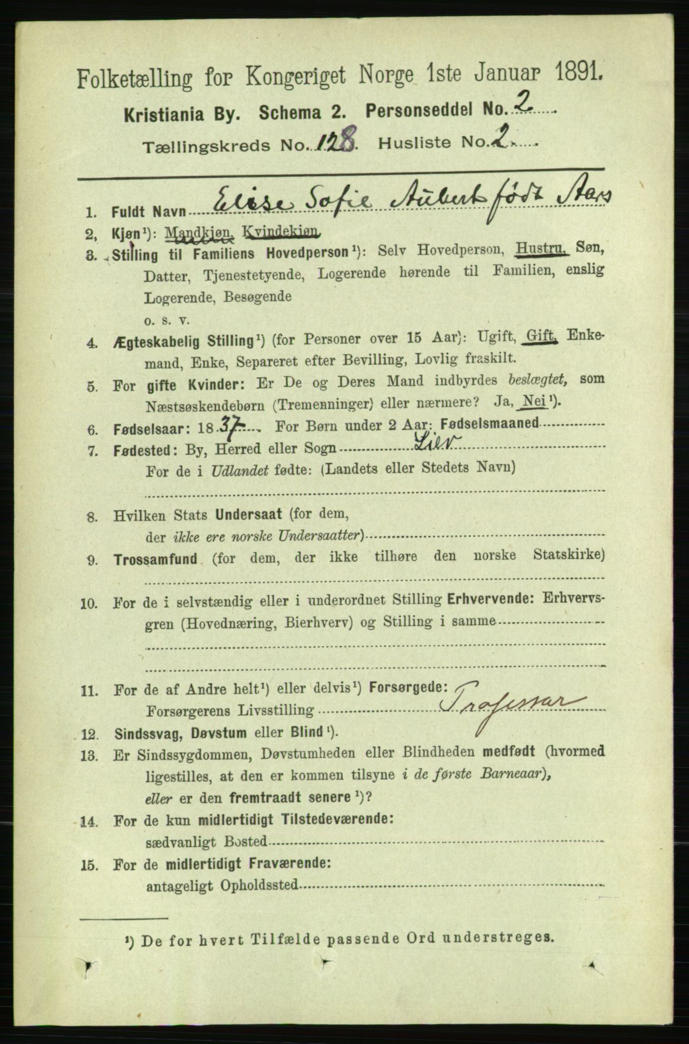 RA, 1891 census for 0301 Kristiania, 1891, p. 68608