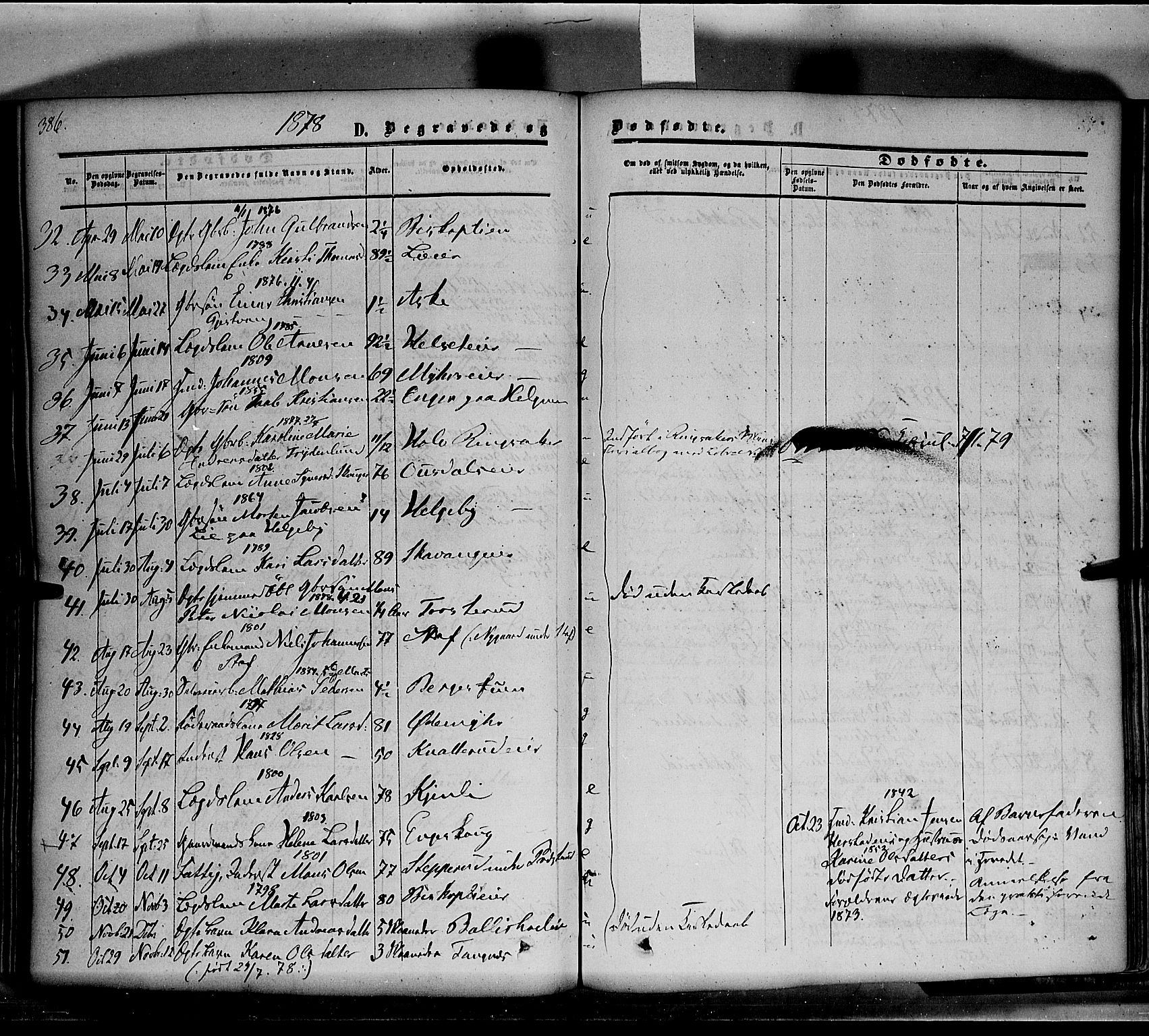 Nes prestekontor, Hedmark, AV/SAH-PREST-020/K/Ka/L0004: Parish register (official) no. 4, 1852-1886, p. 386