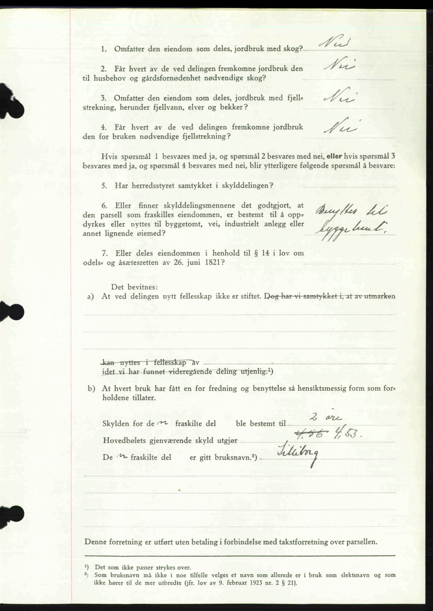 Toten tingrett, SAH/TING-006/H/Hb/Hbc/L0013: Mortgage book no. Hbc-13, 1945-1945, Diary no: : 1738/1945
