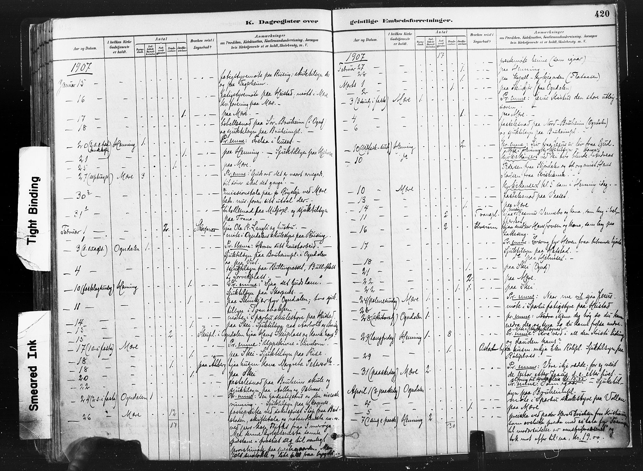 Ministerialprotokoller, klokkerbøker og fødselsregistre - Nord-Trøndelag, SAT/A-1458/735/L0351: Parish register (official) no. 735A10, 1884-1908, p. 420