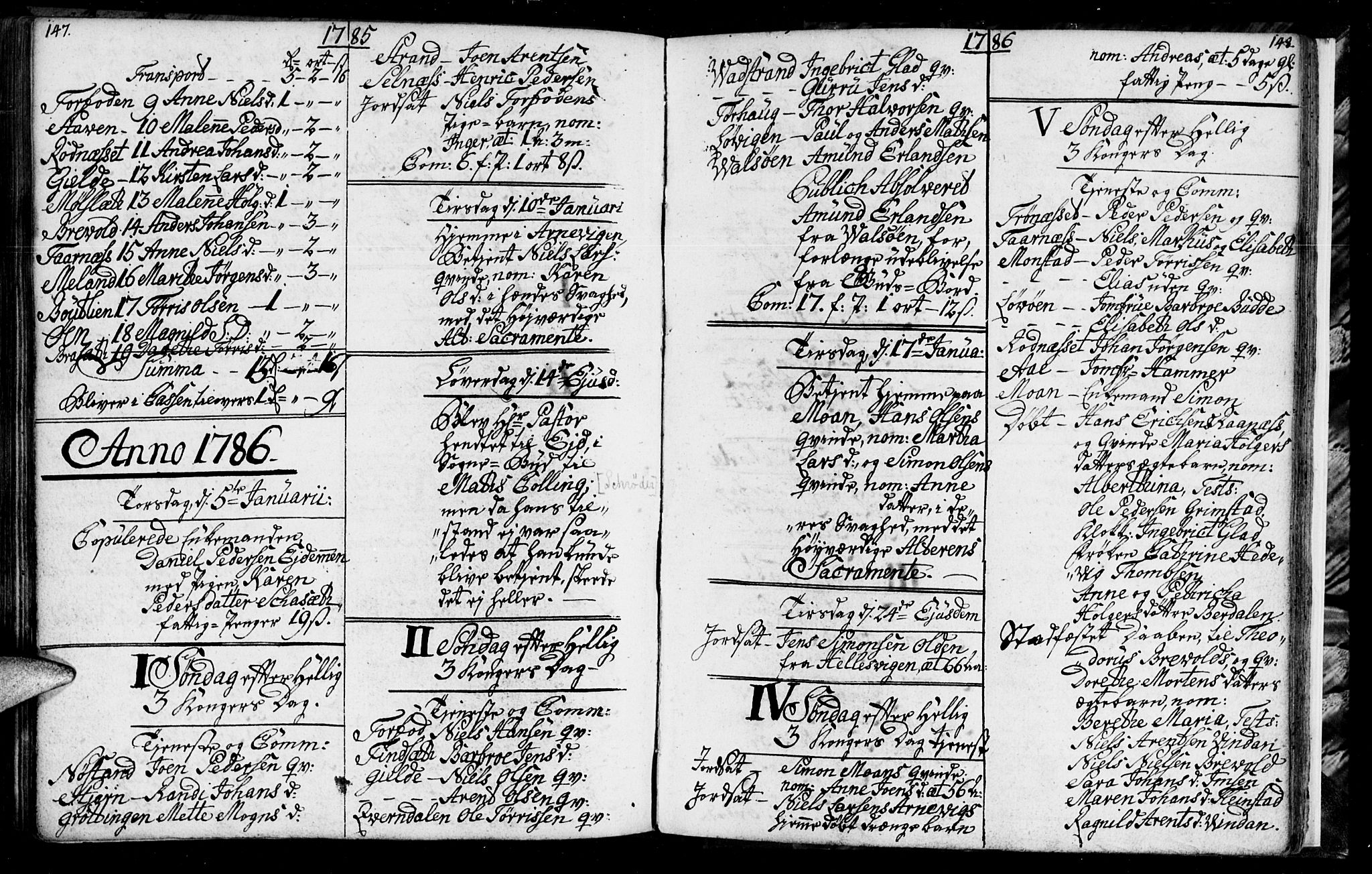 Ministerialprotokoller, klokkerbøker og fødselsregistre - Sør-Trøndelag, SAT/A-1456/655/L0685: Parish register (copy) no. 655C01, 1777-1788, p. 147-148