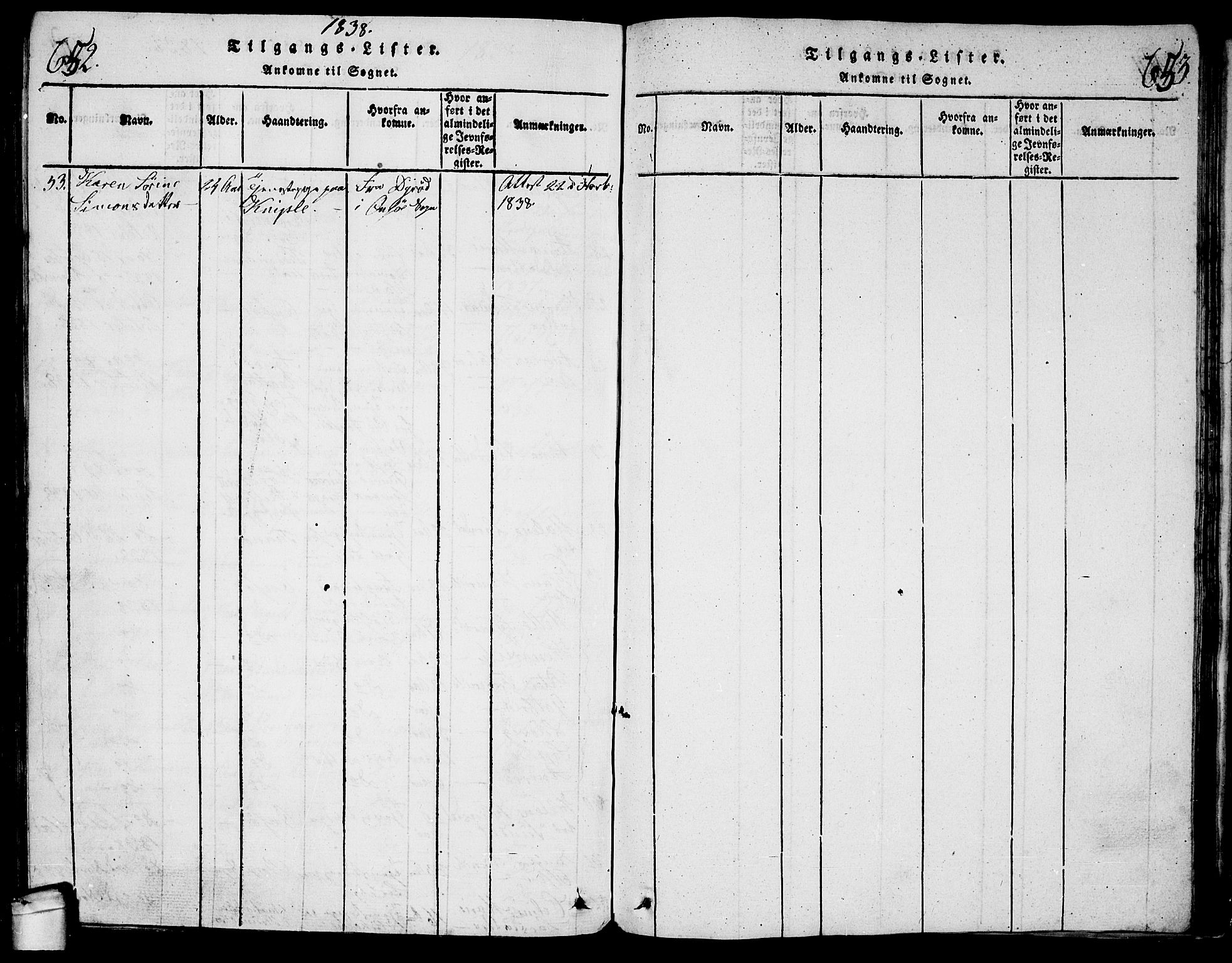 Glemmen prestekontor Kirkebøker, AV/SAO-A-10908/G/Ga/L0001: Parish register (copy) no. 1, 1816-1838, p. 652-653