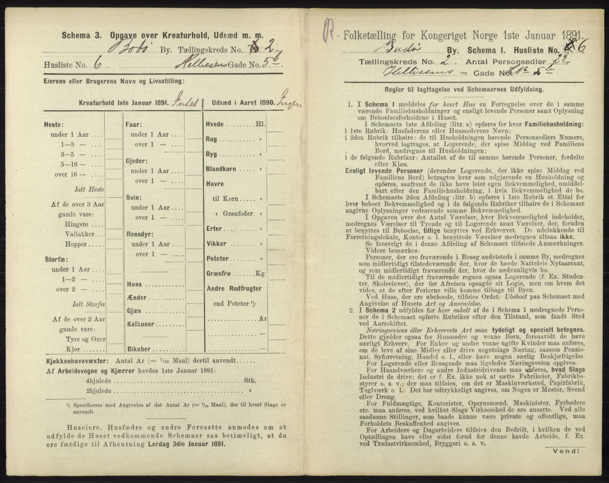 RA, 1891 census for 1804 Bodø, 1891, p. 860