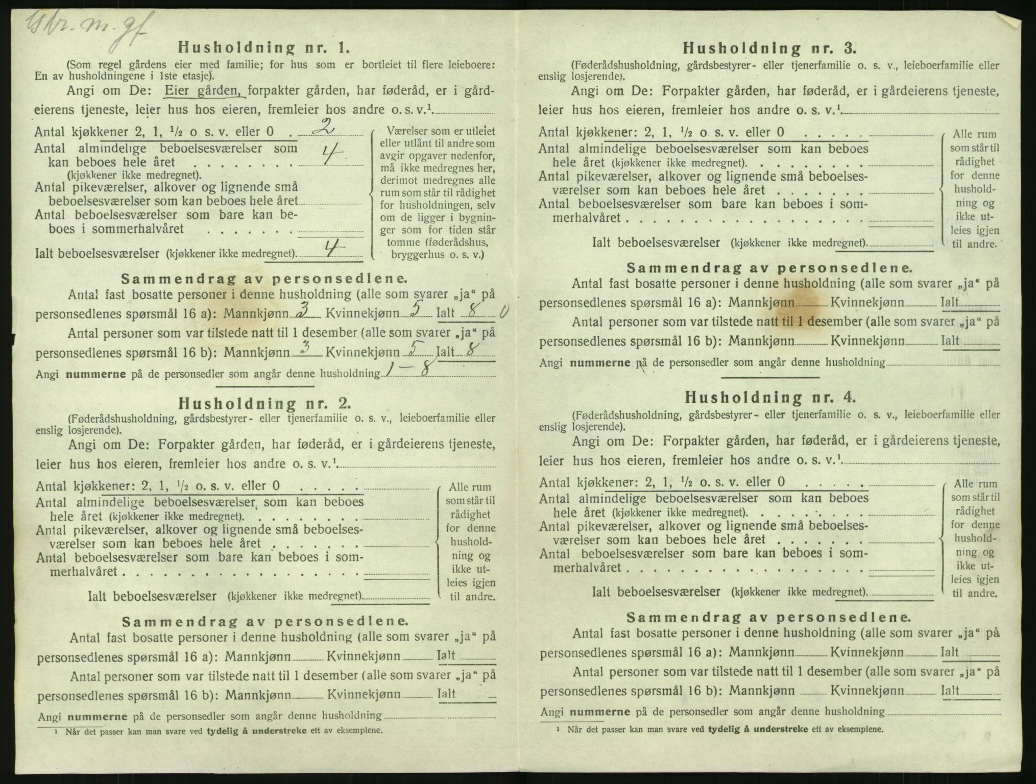 SAKO, 1920 census for Bø (Telemark), 1920, p. 1237