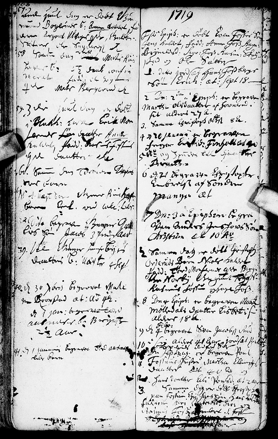 Aurskog prestekontor Kirkebøker, SAO/A-10304a/F/Fa/L0001: Parish register (official) no. I 1, 1707-1735, p. 106-107