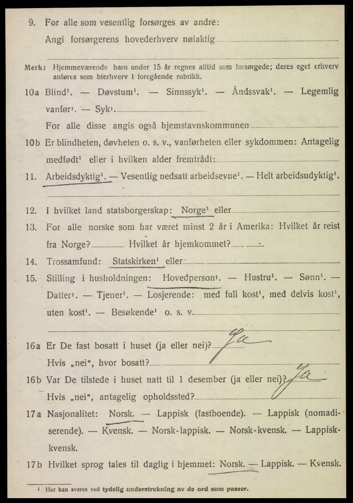 SAT, 1920 census for Otterøy, 1920, p. 1372