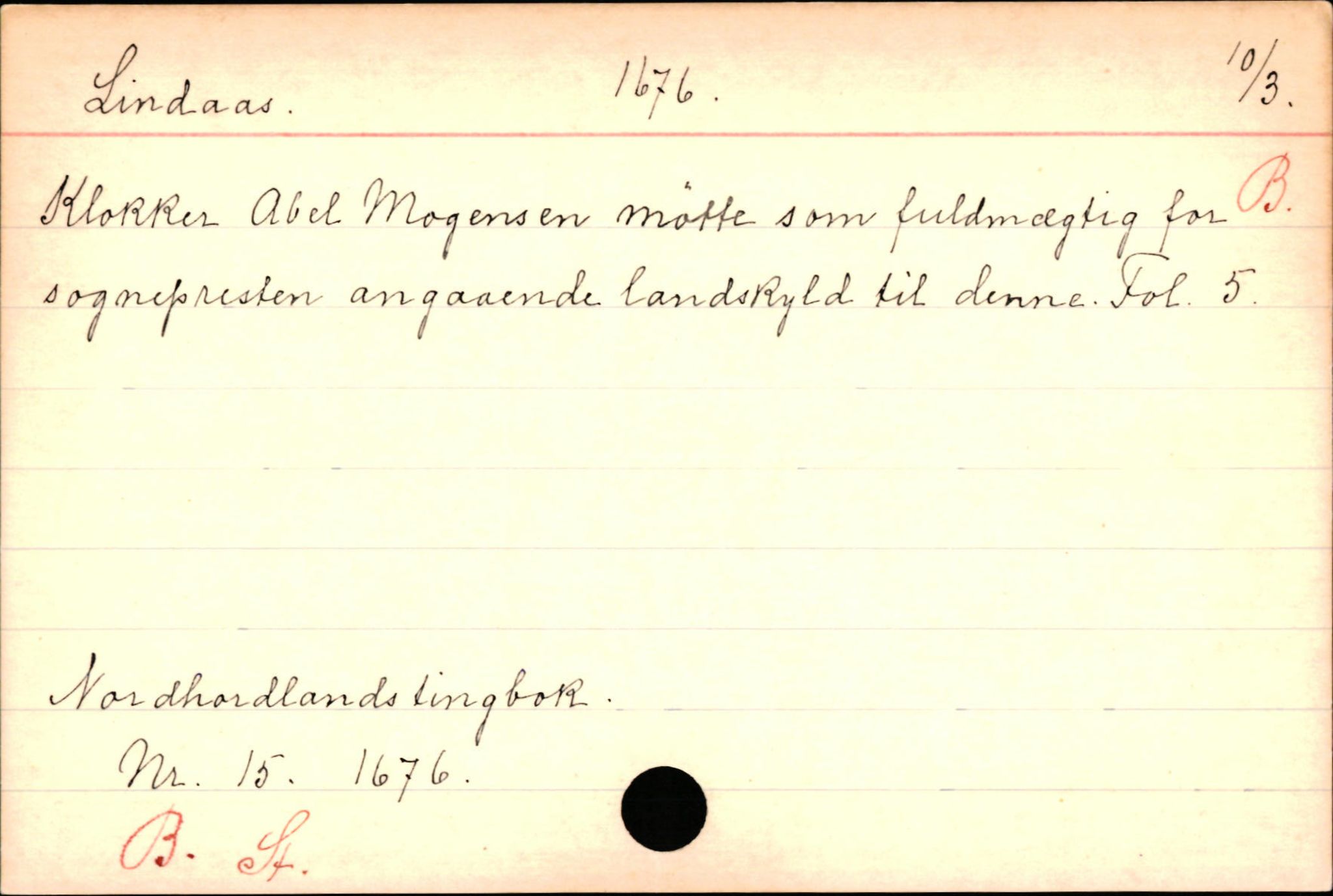 Haugen, Johannes - lærer, AV/SAB-SAB/PA-0036/01/L0001: Om klokkere og lærere, 1521-1904, p. 4999